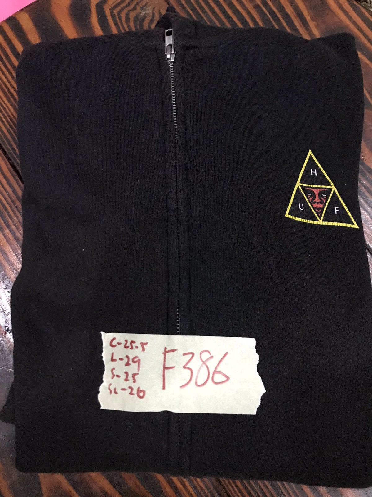 Huf HUF big logo Hooded sweatshirt Size US XL / EU 56 / 4 - 15 Thumbnail