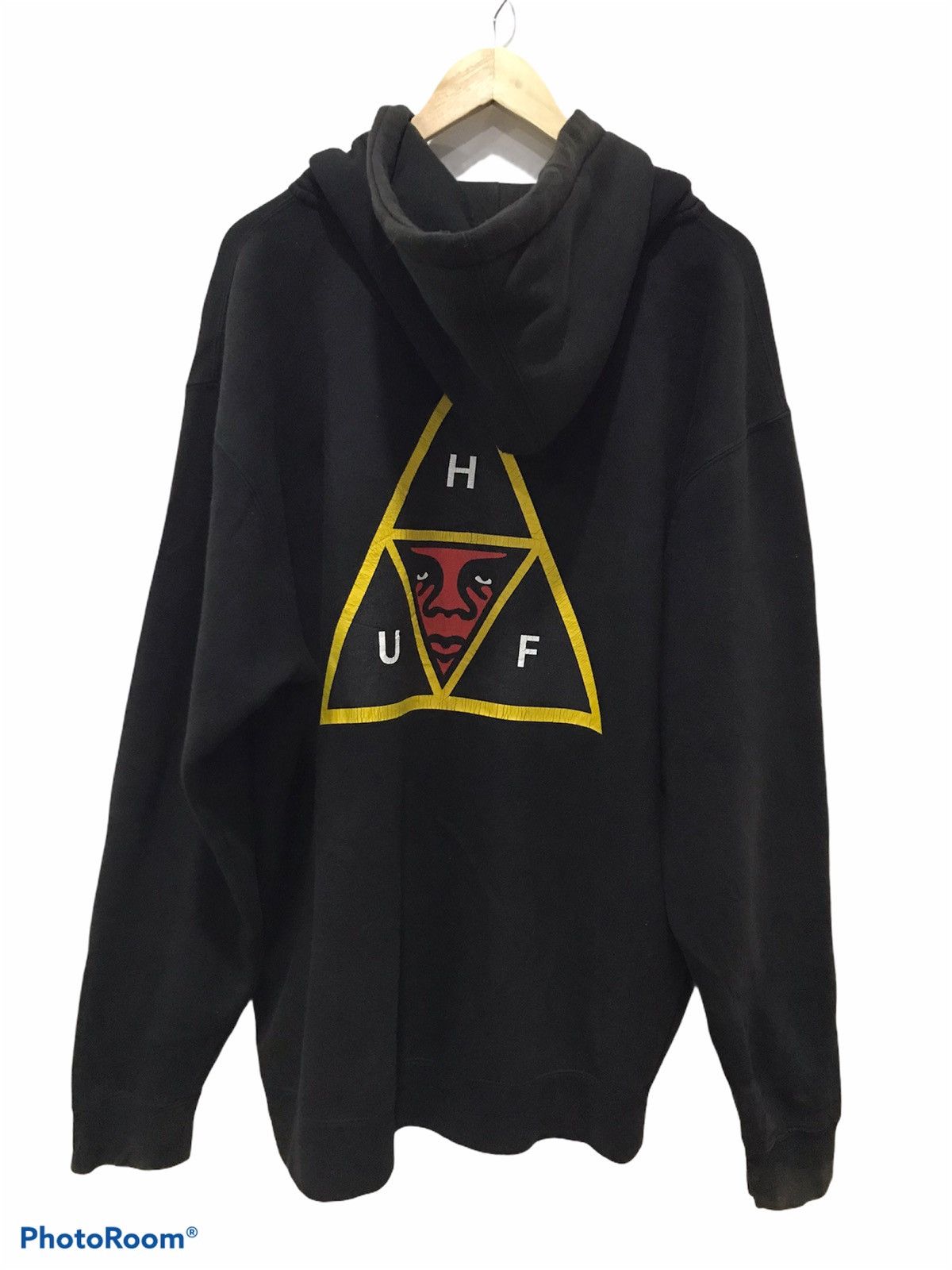 Huf HUF big logo Hooded sweatshirt Size US XL / EU 56 / 4 - 2 Thumbnail