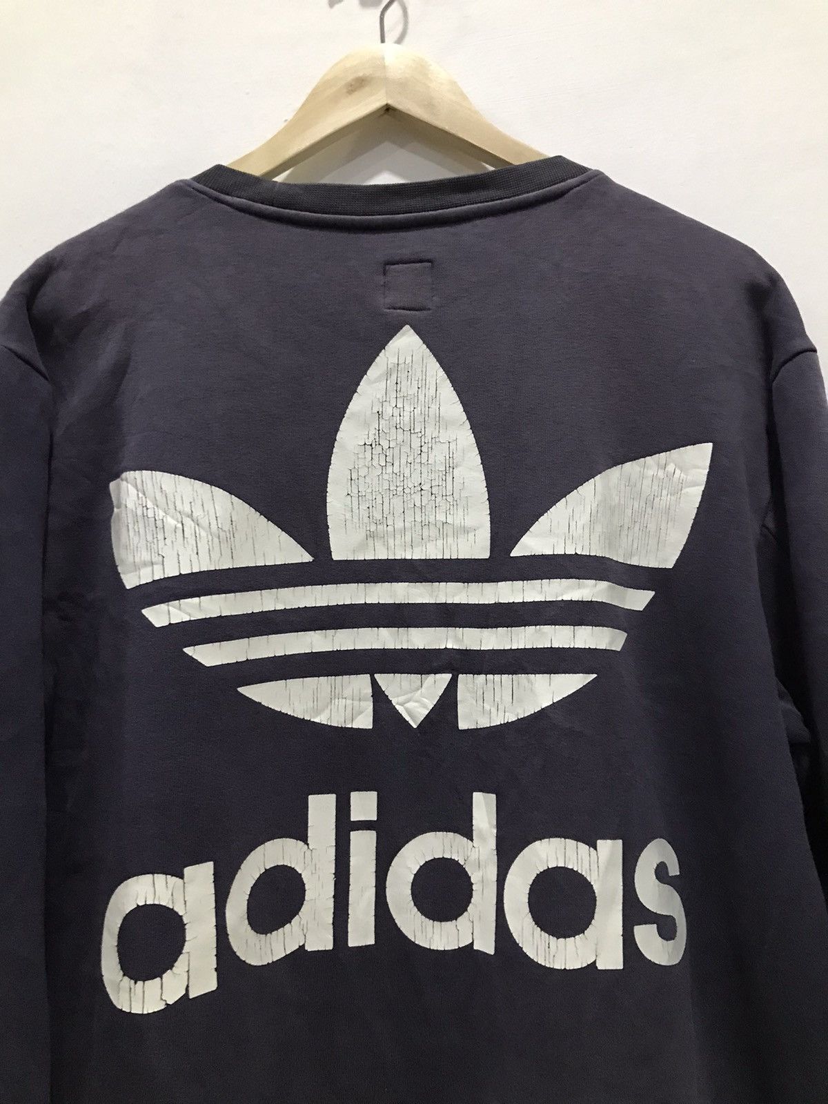 Adidas ADIDAS Trefoil Big Logo Pullover Sweatshirt Size US L / EU 52-54 / 3 - 9 Thumbnail