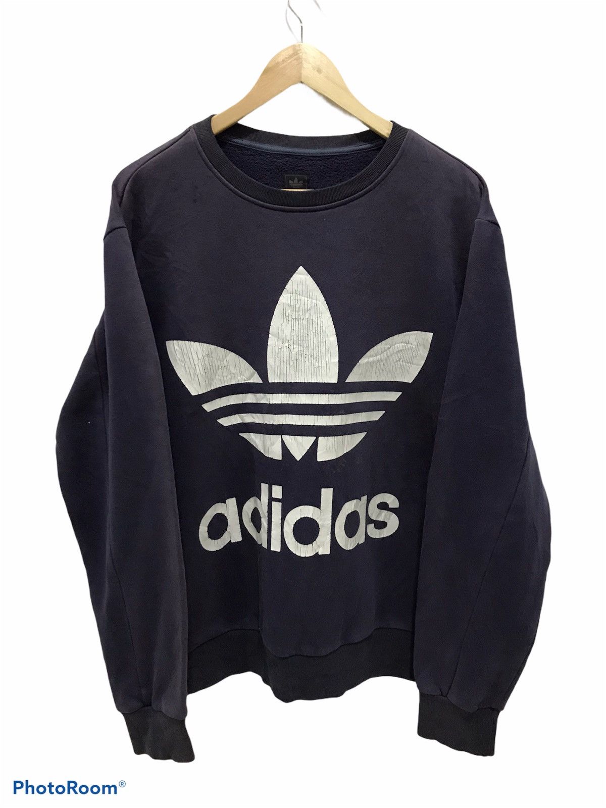 ADIDAS Trefoil Big Logo Pullover Sweatshirt