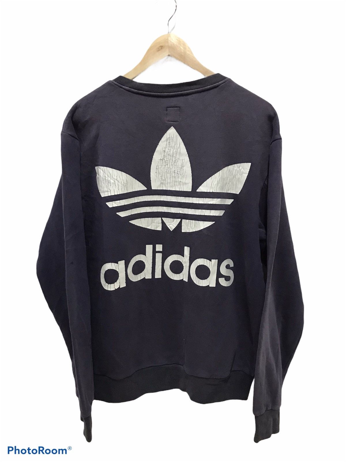 Adidas ADIDAS Trefoil Big Logo Pullover Sweatshirt Size US L / EU 52-54 / 3 - 2 Thumbnail
