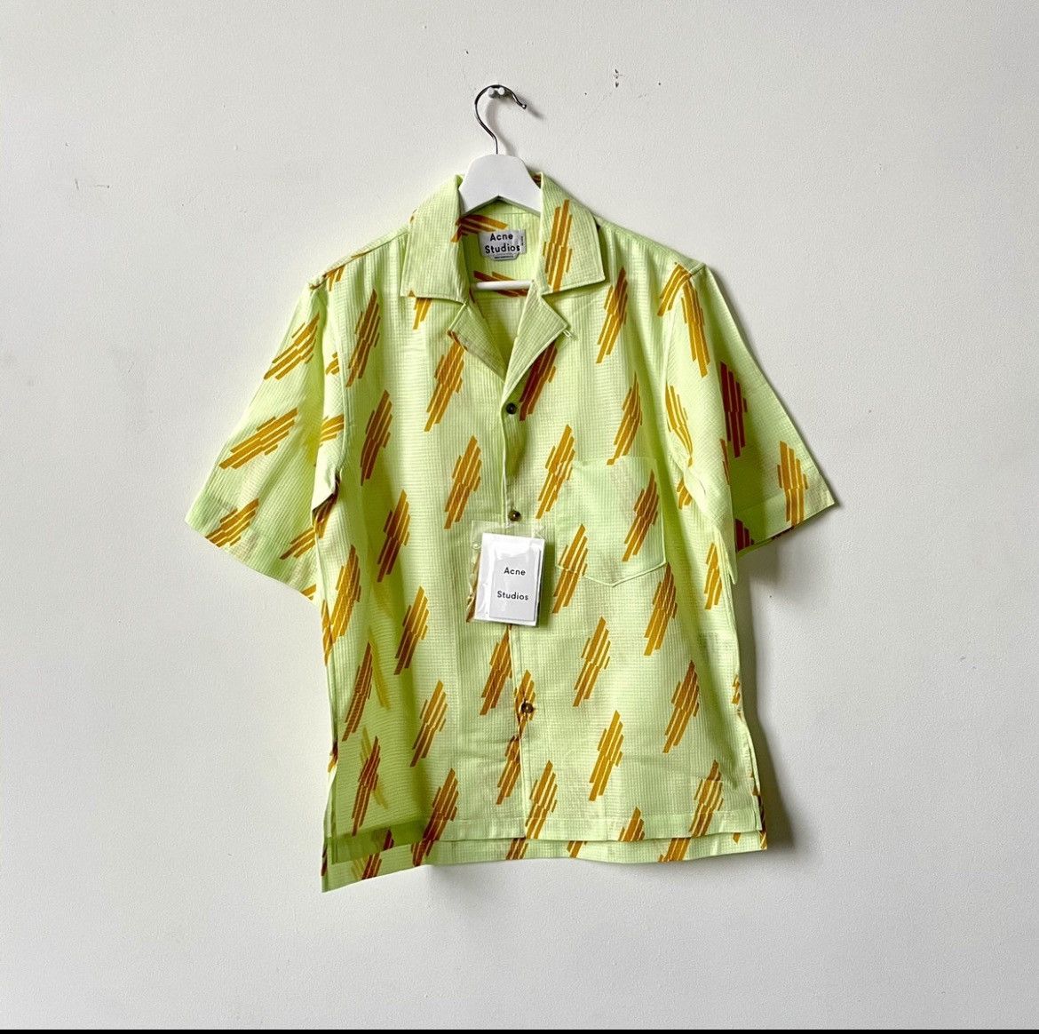 Acne Studio Simon Diagonal Vacation Short Sleeve Shirt