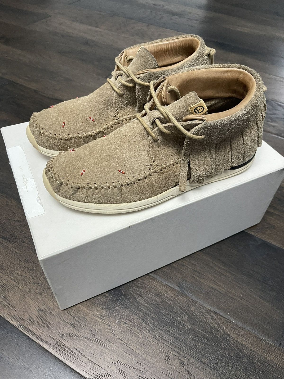 本物の visvim - SHAMAN fearofgod of COYOTE godスリッポン/モカシン ...