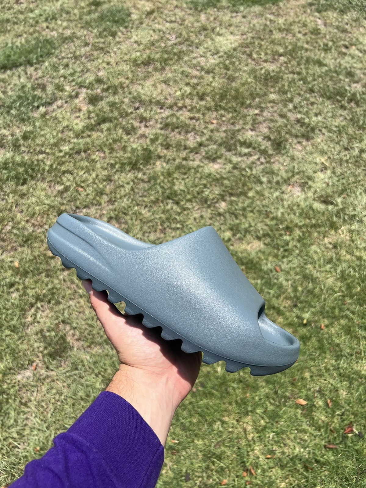 Adidas Yeezy Slide “Slate Marine” - Size 11 In Hand- ID2349 | Grailed