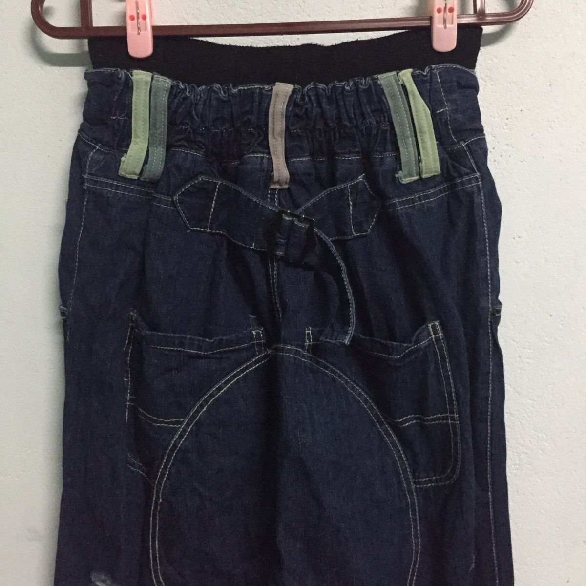Denime Drop Crotch Jean Denim Pant Size US 27 - 6 Thumbnail