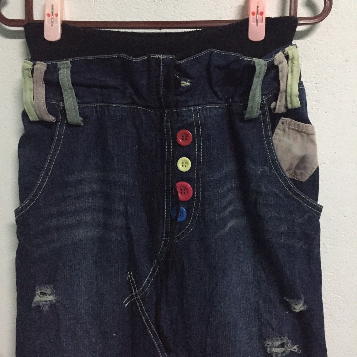 Denime Drop Crotch Jean Denim Pant Size US 27 - 2 Thumbnail