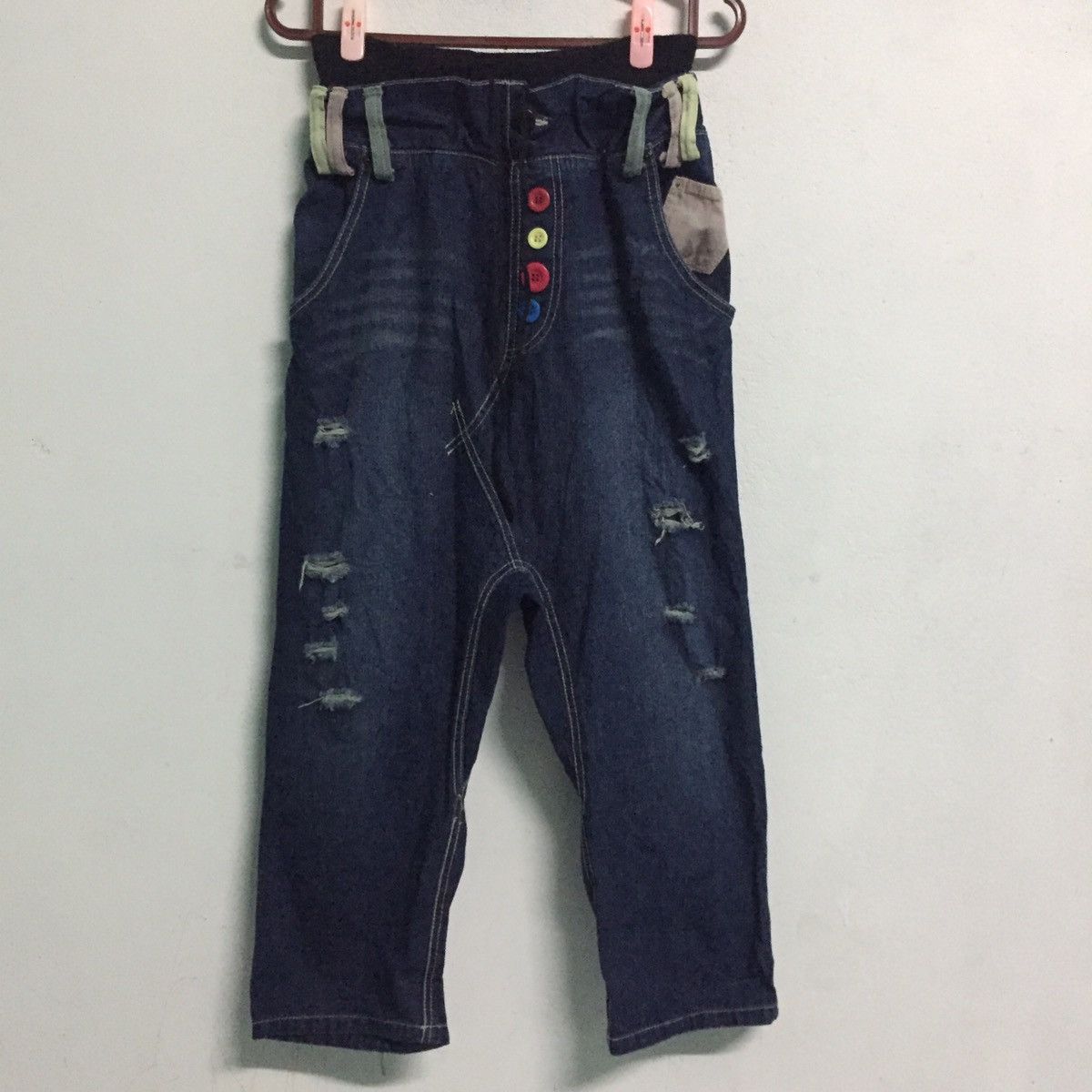 Denime Drop Crotch Jean Denim Pant Size US 27 - 1 Thumbnail