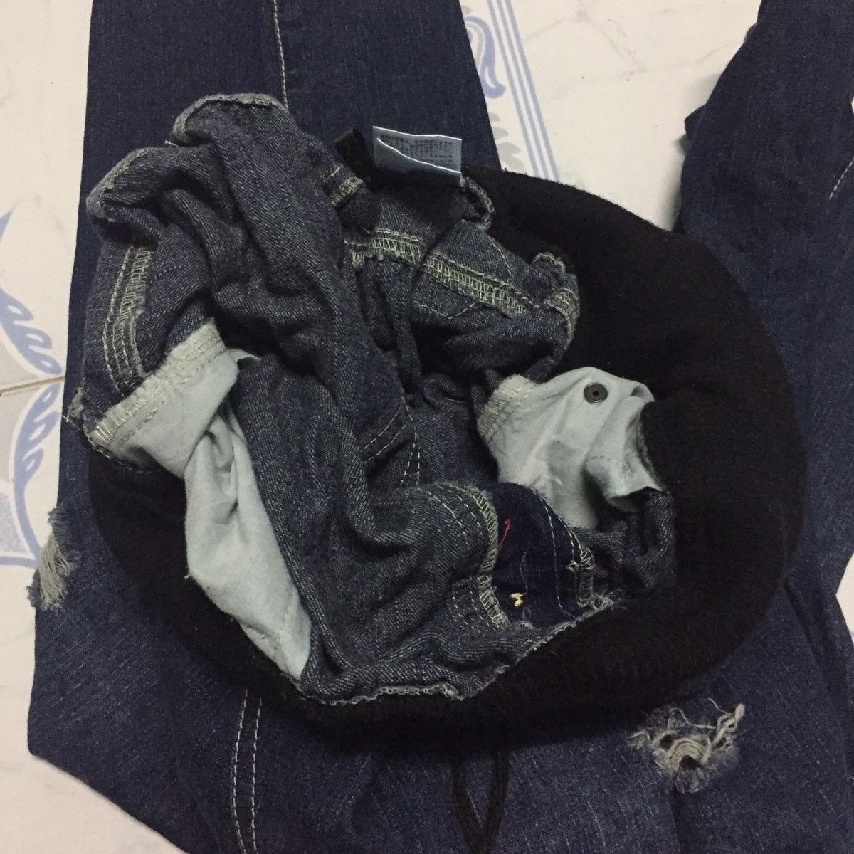 Denime Drop Crotch Jean Denim Pant Size US 27 - 15 Thumbnail