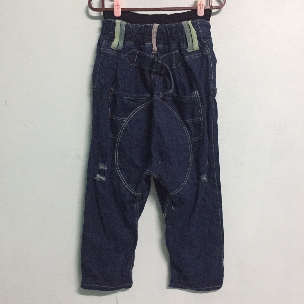 Denime Drop Crotch Jean Denim Pant Size US 27 - 10 Thumbnail