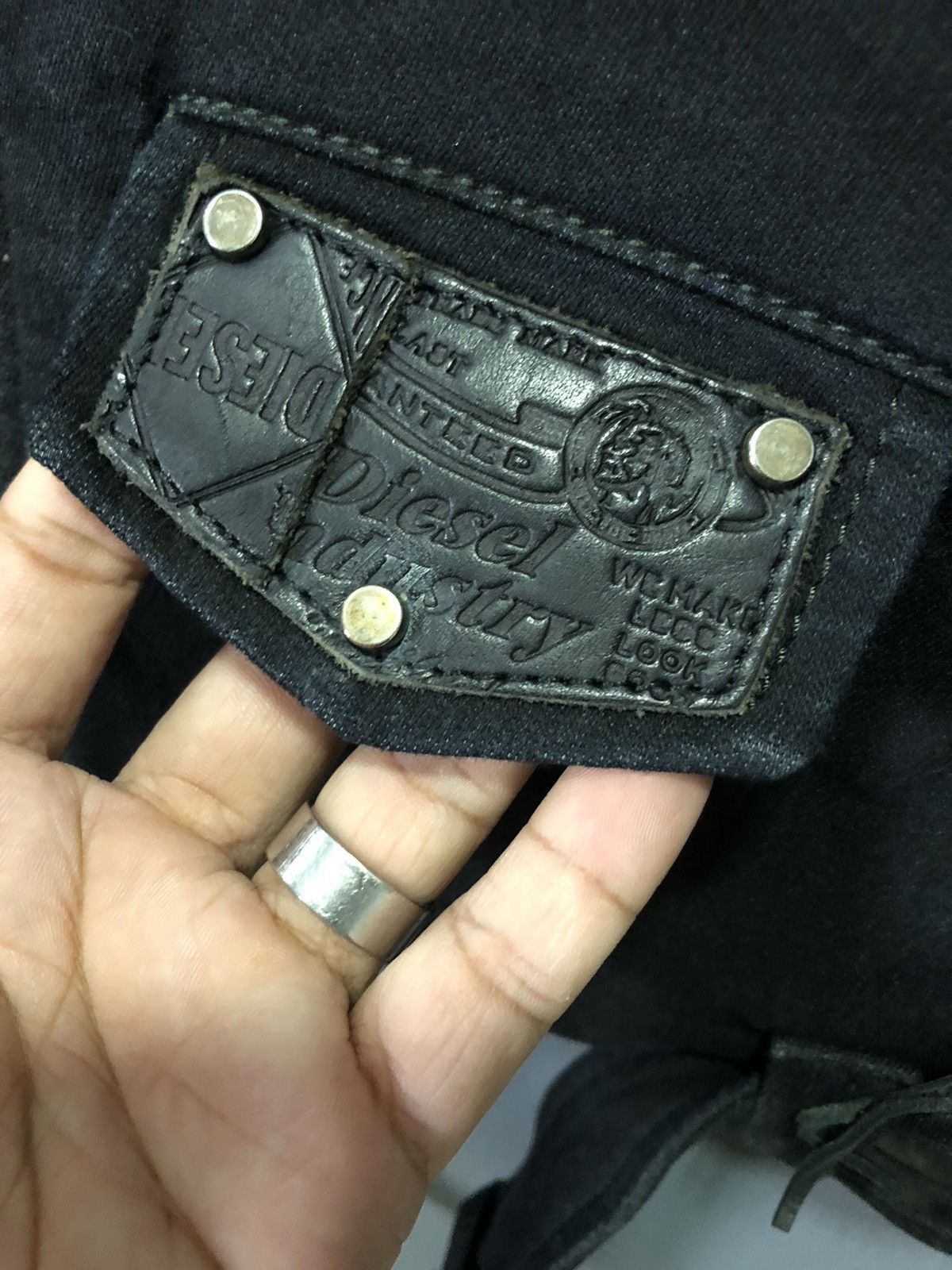Diesel × Seditionaries DIESEL PUNK RIDERS LEATHER PIPING BIKERS JACKET Size US S / EU 44-46 / 1 - 6 Thumbnail