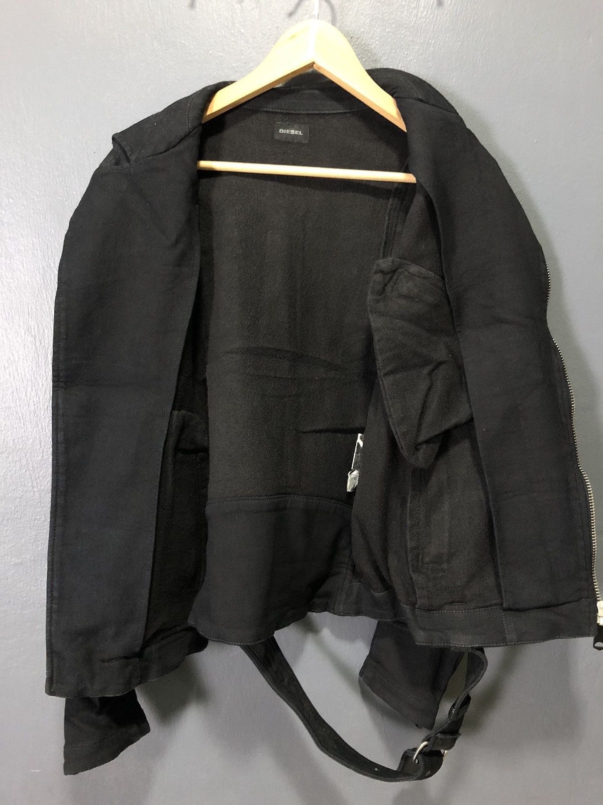 Diesel × Seditionaries DIESEL PUNK RIDERS LEATHER PIPING BIKERS JACKET Size US S / EU 44-46 / 1 - 8 Thumbnail