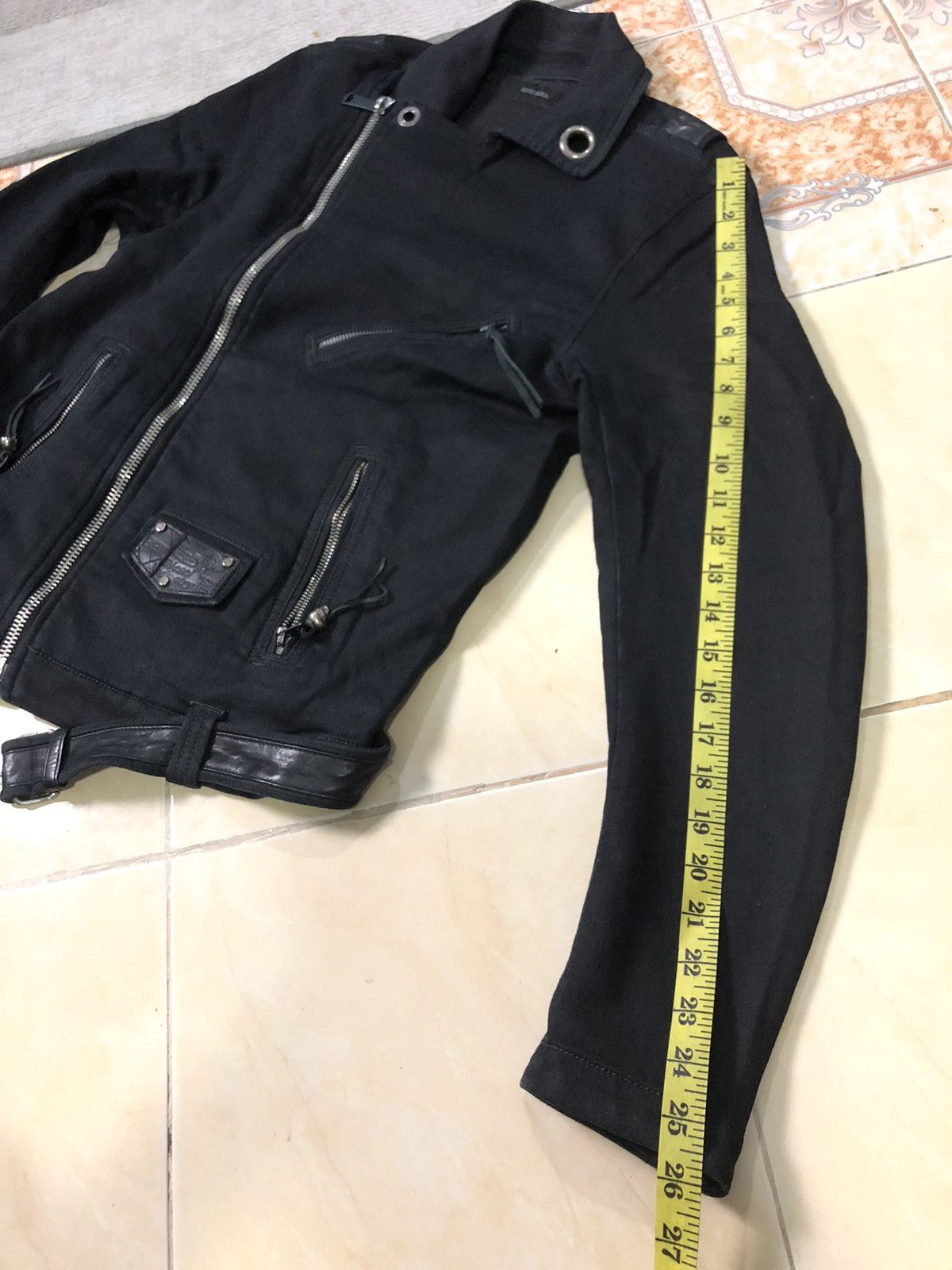Diesel × Seditionaries DIESEL PUNK RIDERS LEATHER PIPING BIKERS JACKET Size US S / EU 44-46 / 1 - 17 Thumbnail