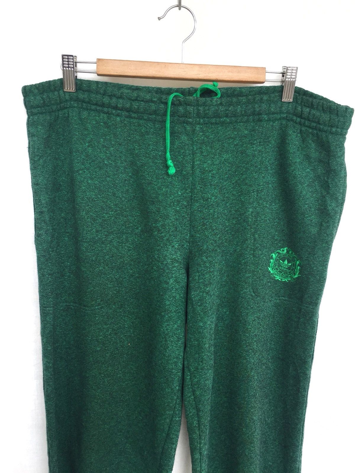 Adidas Vtg 90s Trefoil Logo Drawstring Slim Fit Jogger Size US 36 / EU 52 - 2 Thumbnail