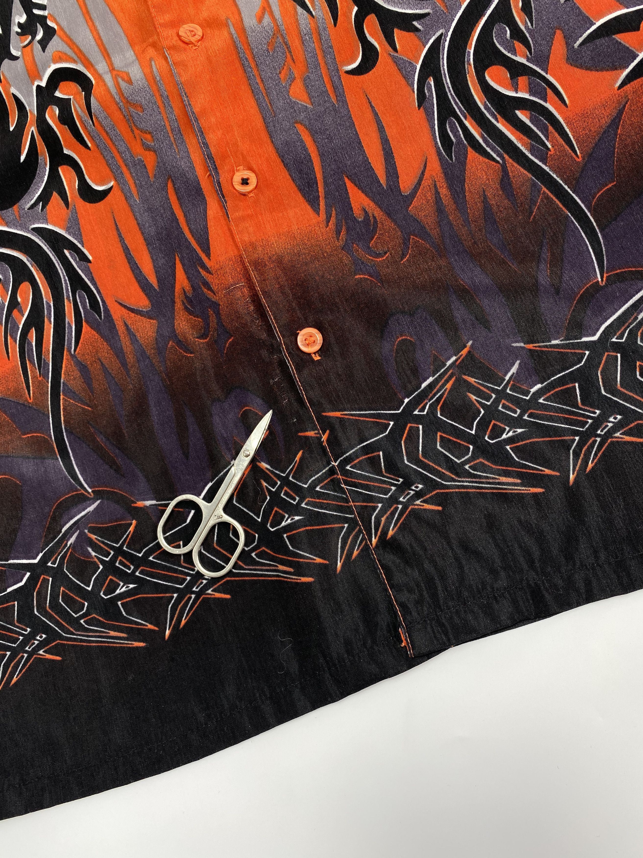 Vintage Vintage Y2K Tattoo Dragons Overprint Short Sleeve Shirt Size US S / EU 44-46 / 1 - 5 Thumbnail