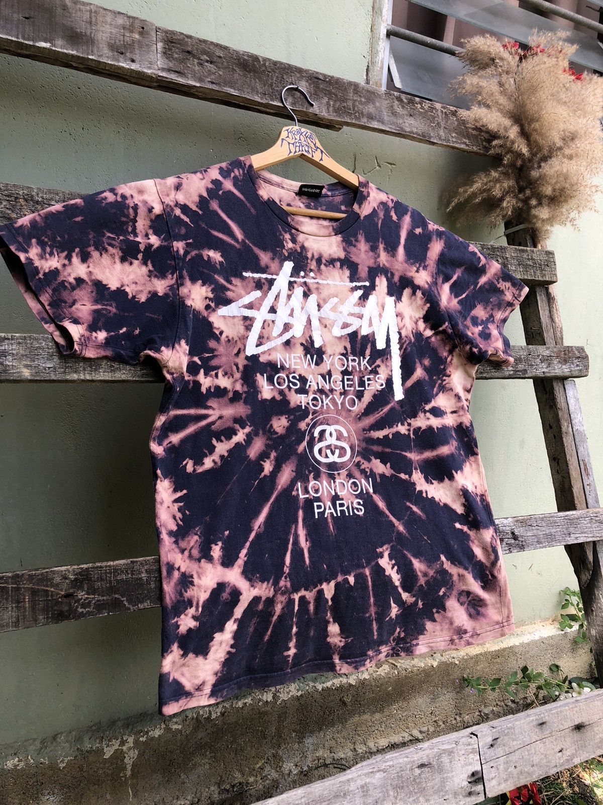 Stussy Vintage Stussy Bronx Compton Santana Custom Bleach Tee Size US M / EU 48-50 / 2 - 1 Thumbnail