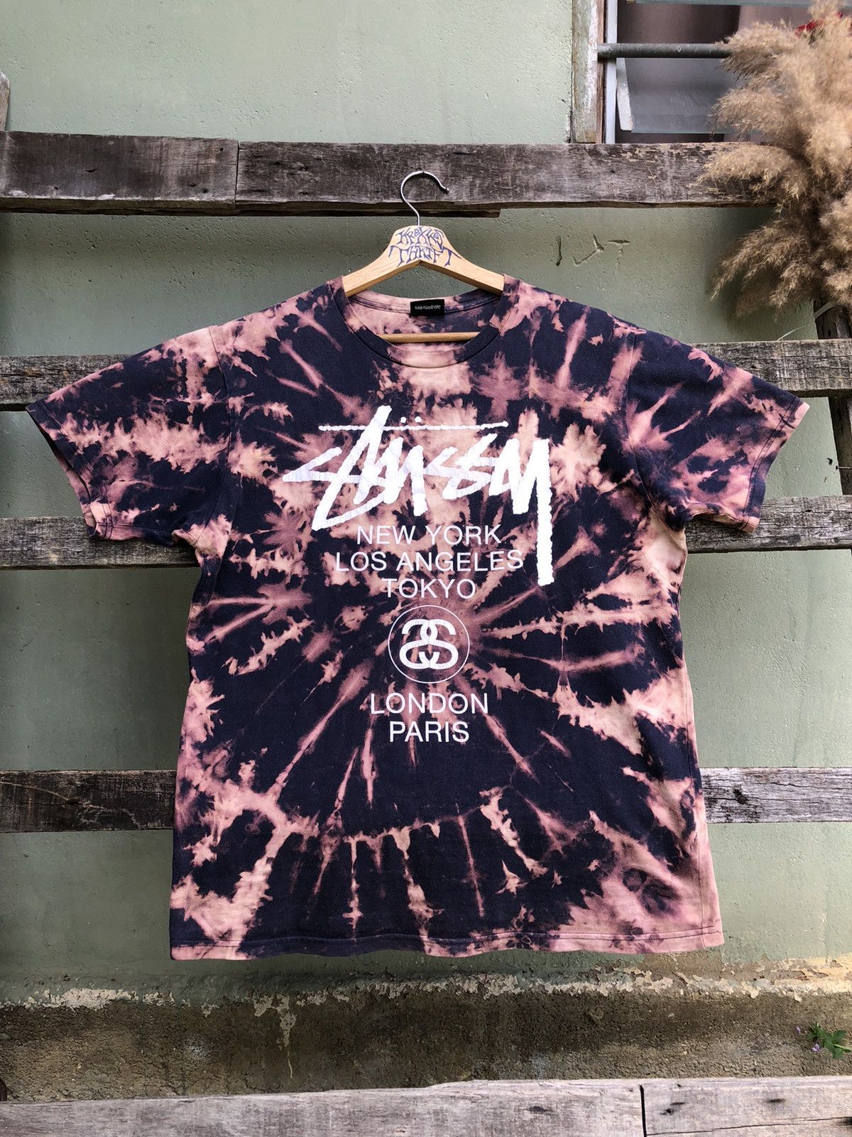 Stussy Vintage Stussy Bronx Compton Santana Custom Bleach Tee Size US M / EU 48-50 / 2 - 2 Thumbnail