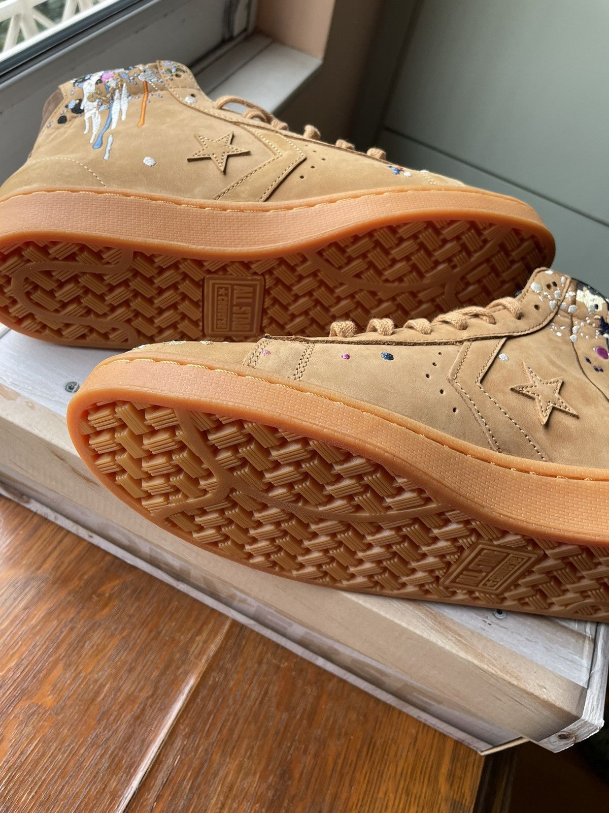 Bandulu × Converse Converse Bandulu Pro Leather mid embroidery splatter paint Size US 10.5 / EU 43-44 - 7 Thumbnail