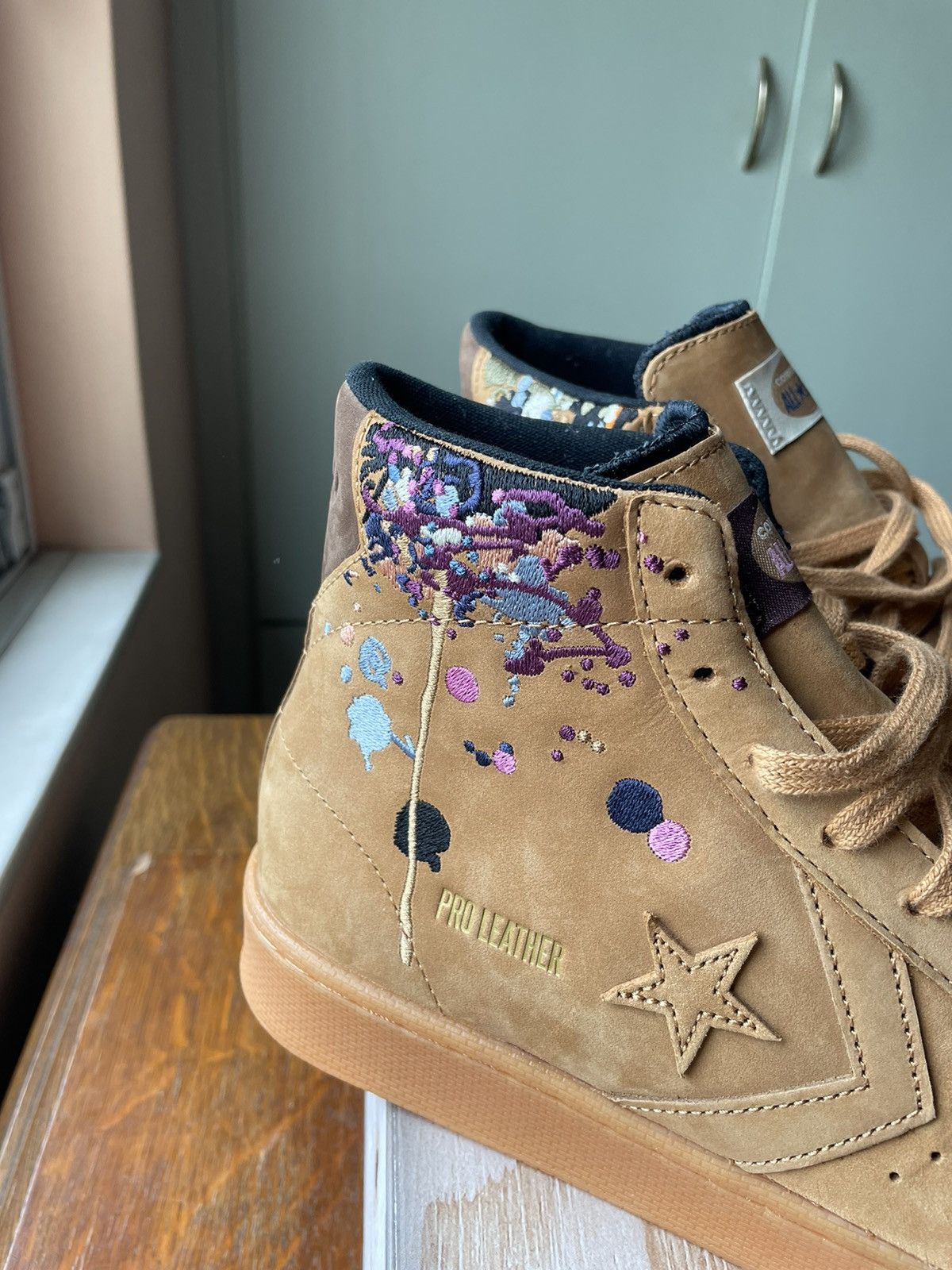 Bandulu × Converse Converse Bandulu Pro Leather mid embroidery splatter paint Size US 10.5 / EU 43-44 - 2 Thumbnail