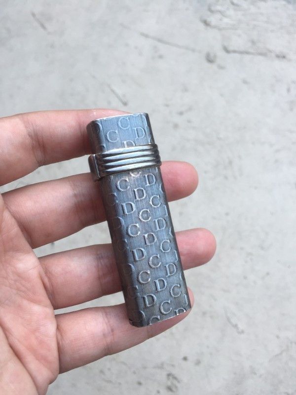 Christian Dior Monsieur RARE🔥VINTAGE C.DIOR GOLD & SILVER PLATTED SILVER LIGHTER Size ONE SIZE - 2 Thumbnail
