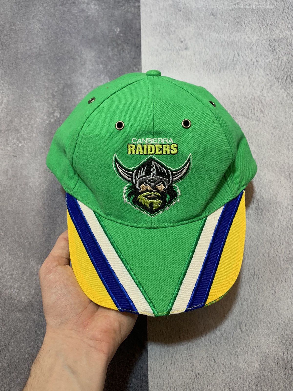 NFL × Vintage Vintage Y2K Canberra Raiders cap big logo streetwear Size ONE SIZE - 1 Thumbnail