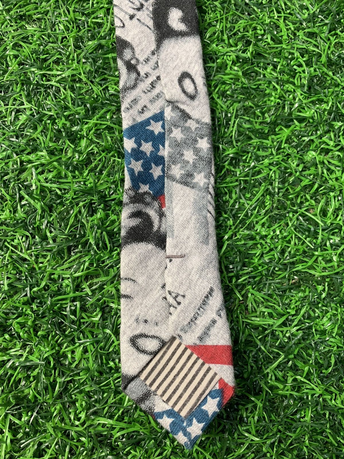 Japanese Brand Matude Homme & Rare All Over Printed Design Neck tie Size ONE SIZE - 3 Thumbnail