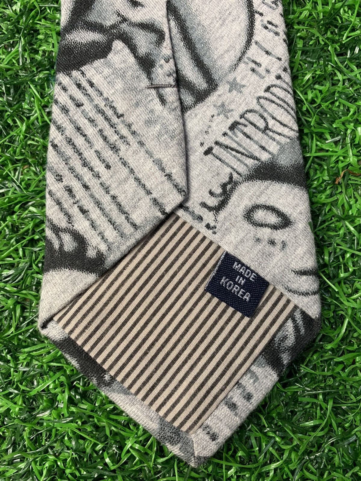 Japanese Brand Matude Homme & Rare All Over Printed Design Neck tie Size ONE SIZE - 5 Thumbnail