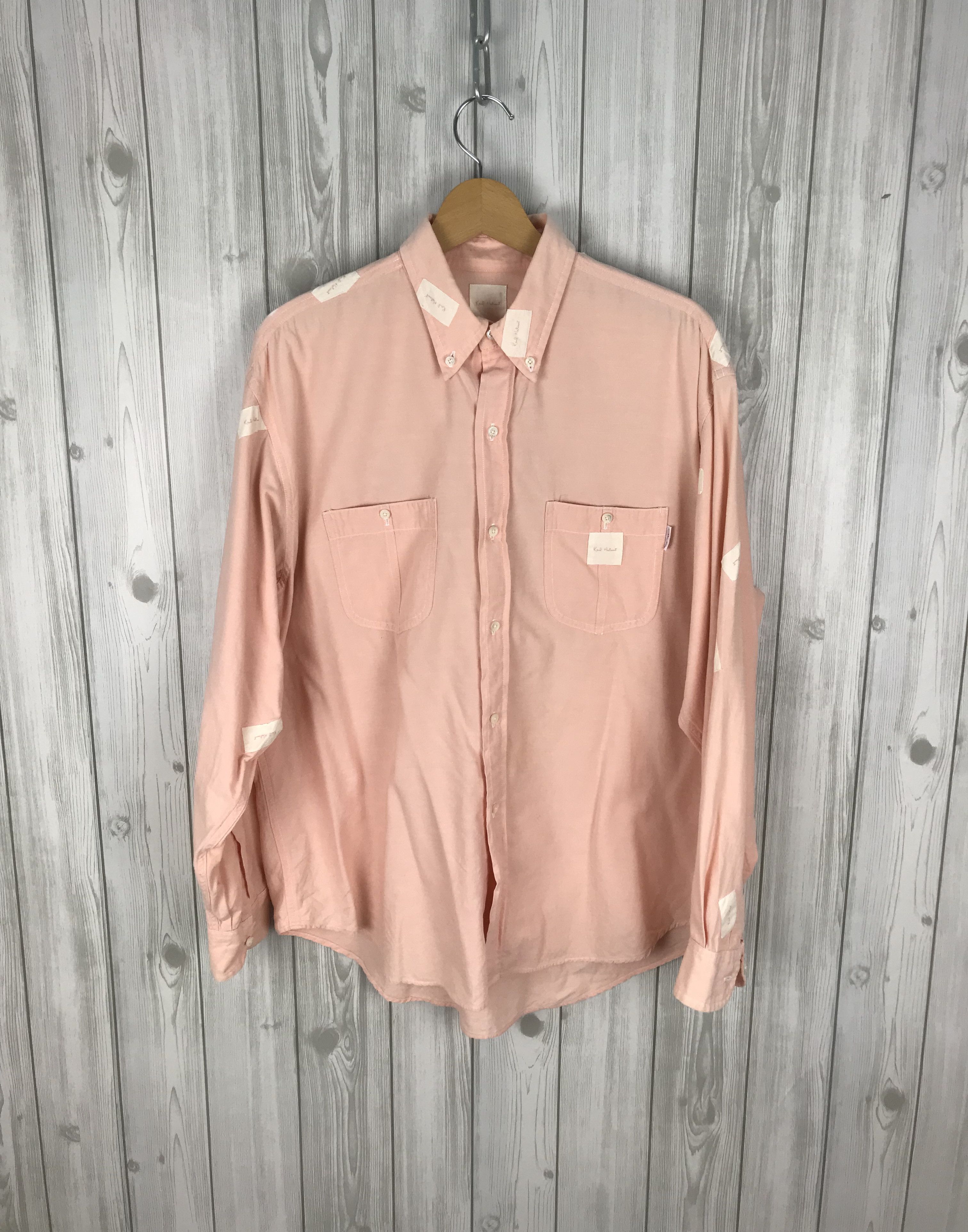 Karl Helmut KARL HELMUT Pink House Oversize Patches Button Down Shirt Size US M / EU 48-50 / 2 - 2 Thumbnail