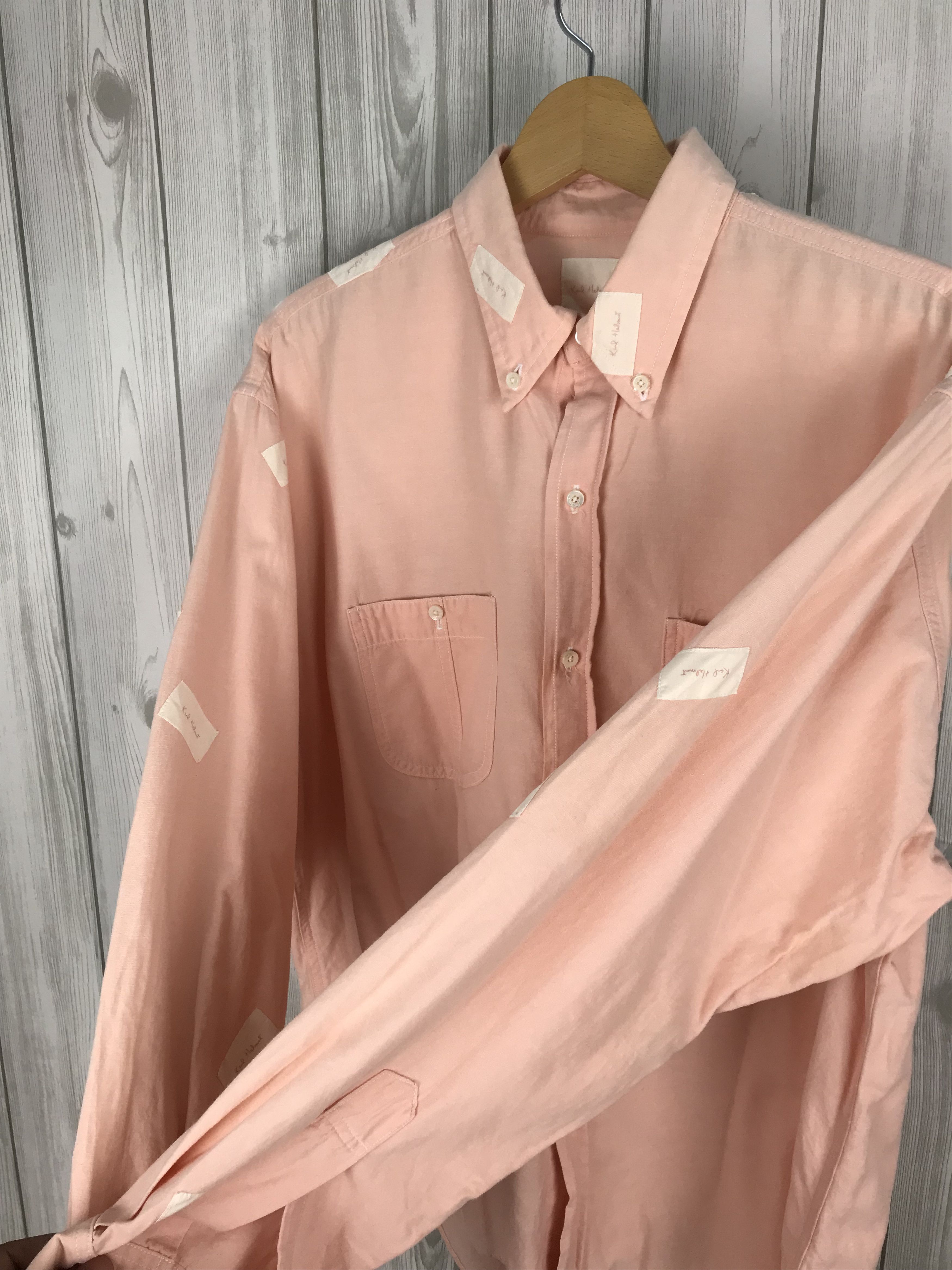 Karl Helmut KARL HELMUT Pink House Oversize Patches Button Down Shirt Size US M / EU 48-50 / 2 - 6 Thumbnail