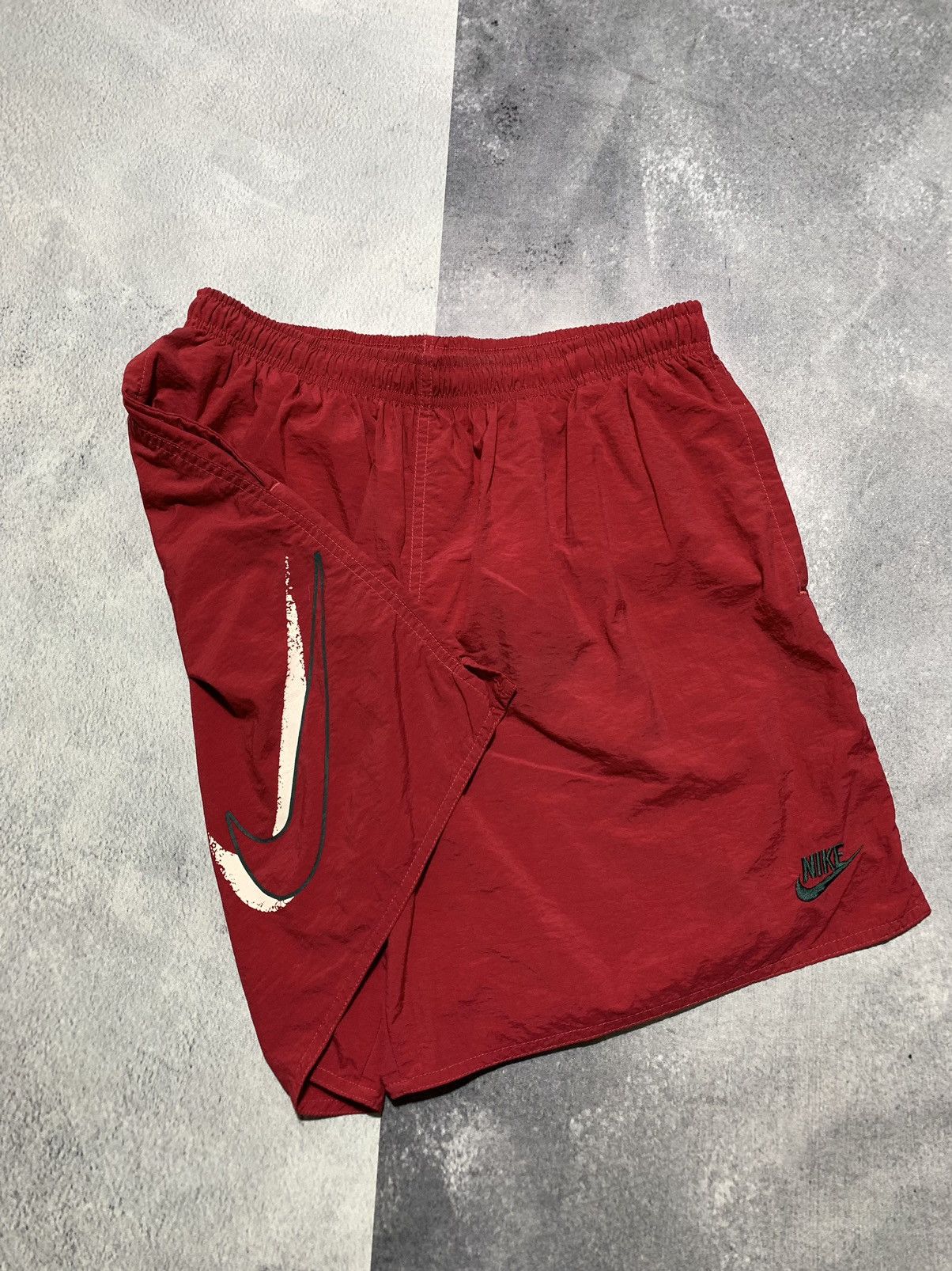 Nike × Vintage Vintage Y2K Nike bottoms shorts swoosh streetwear size M Size US 32 / EU 48 - 2 Thumbnail