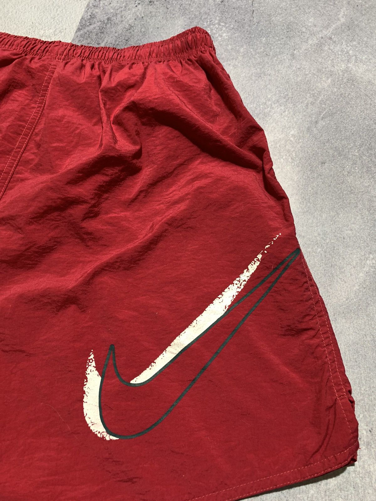 Nike × Vintage Vintage Y2K Nike bottoms shorts swoosh streetwear size M Size US 32 / EU 48 - 3 Thumbnail