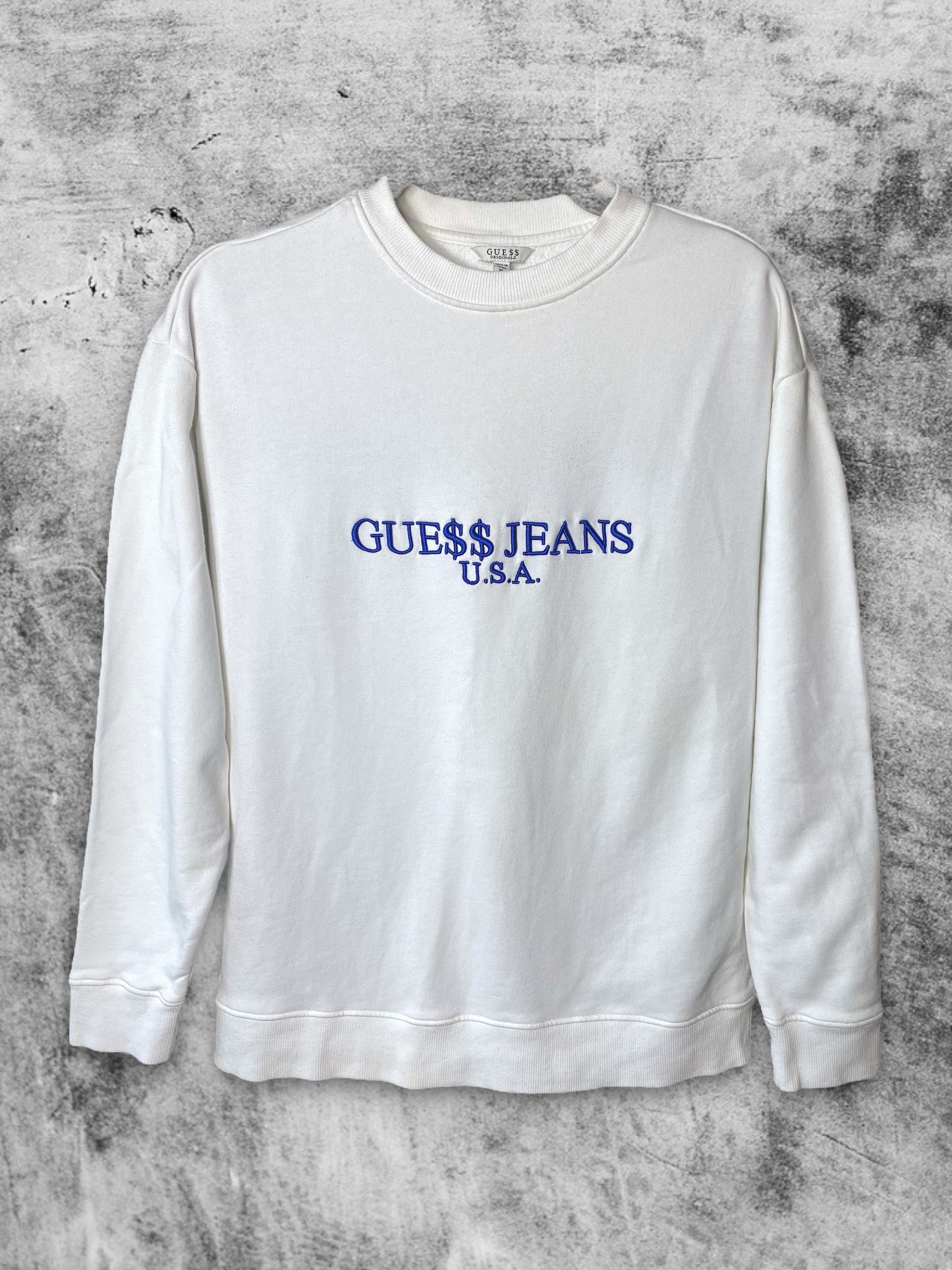 Guess x asap rocky white crewneck streetwear
