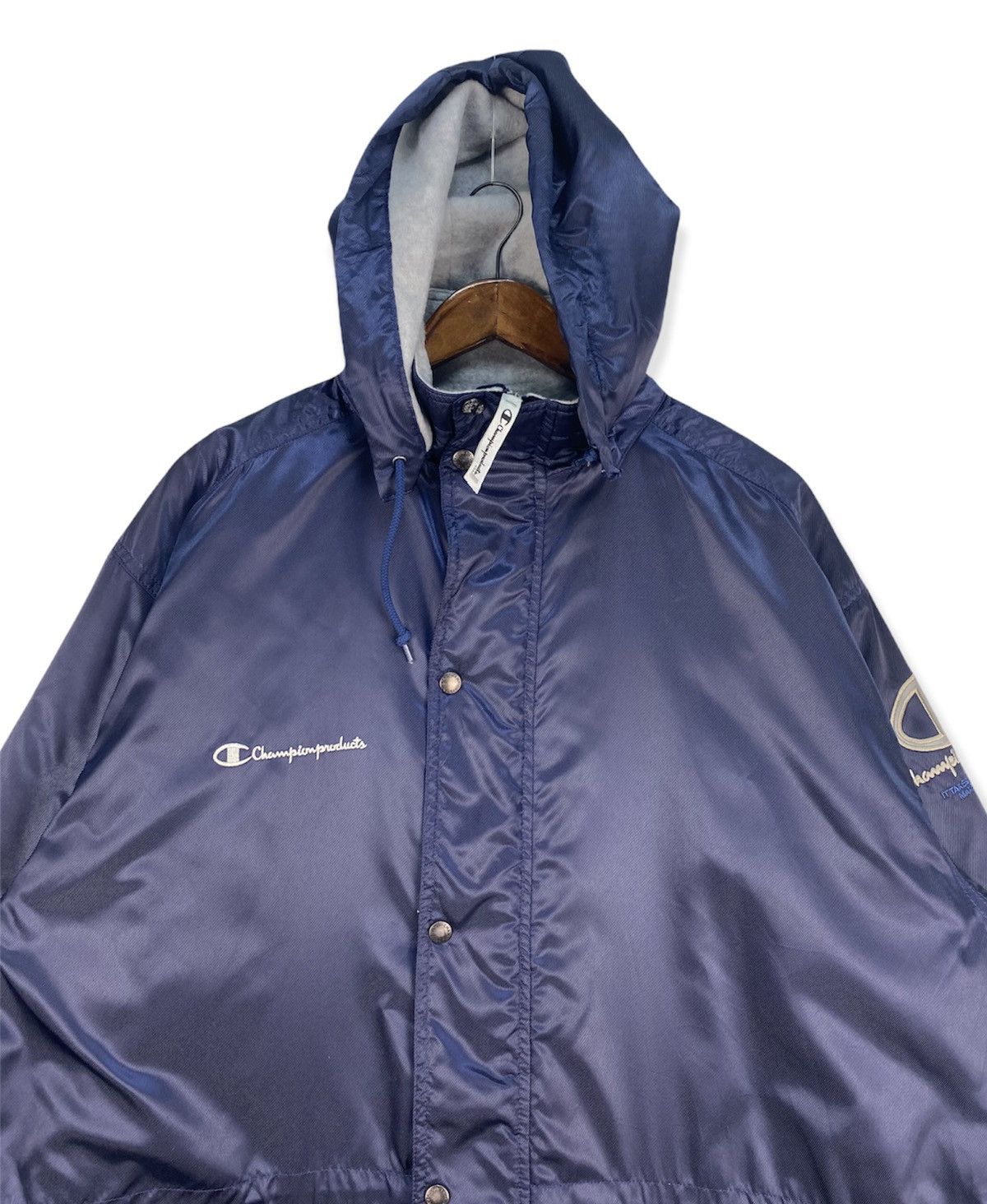 Champion Vintage Champion Coach Long Hooded Jacket Size US XXL / EU 58 / 5 - 2 Thumbnail