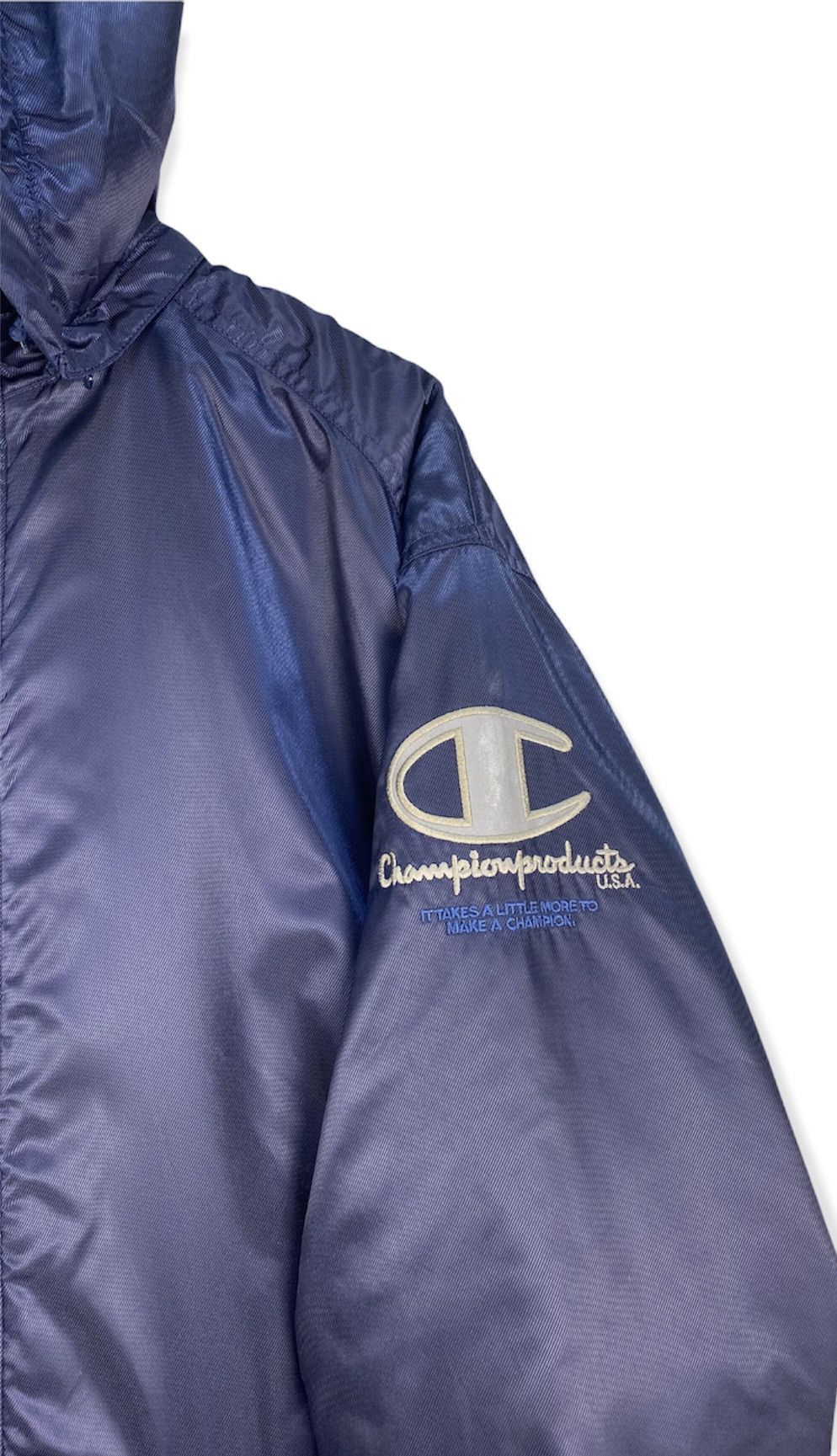 Champion Vintage Champion Coach Long Hooded Jacket Size US XXL / EU 58 / 5 - 3 Thumbnail