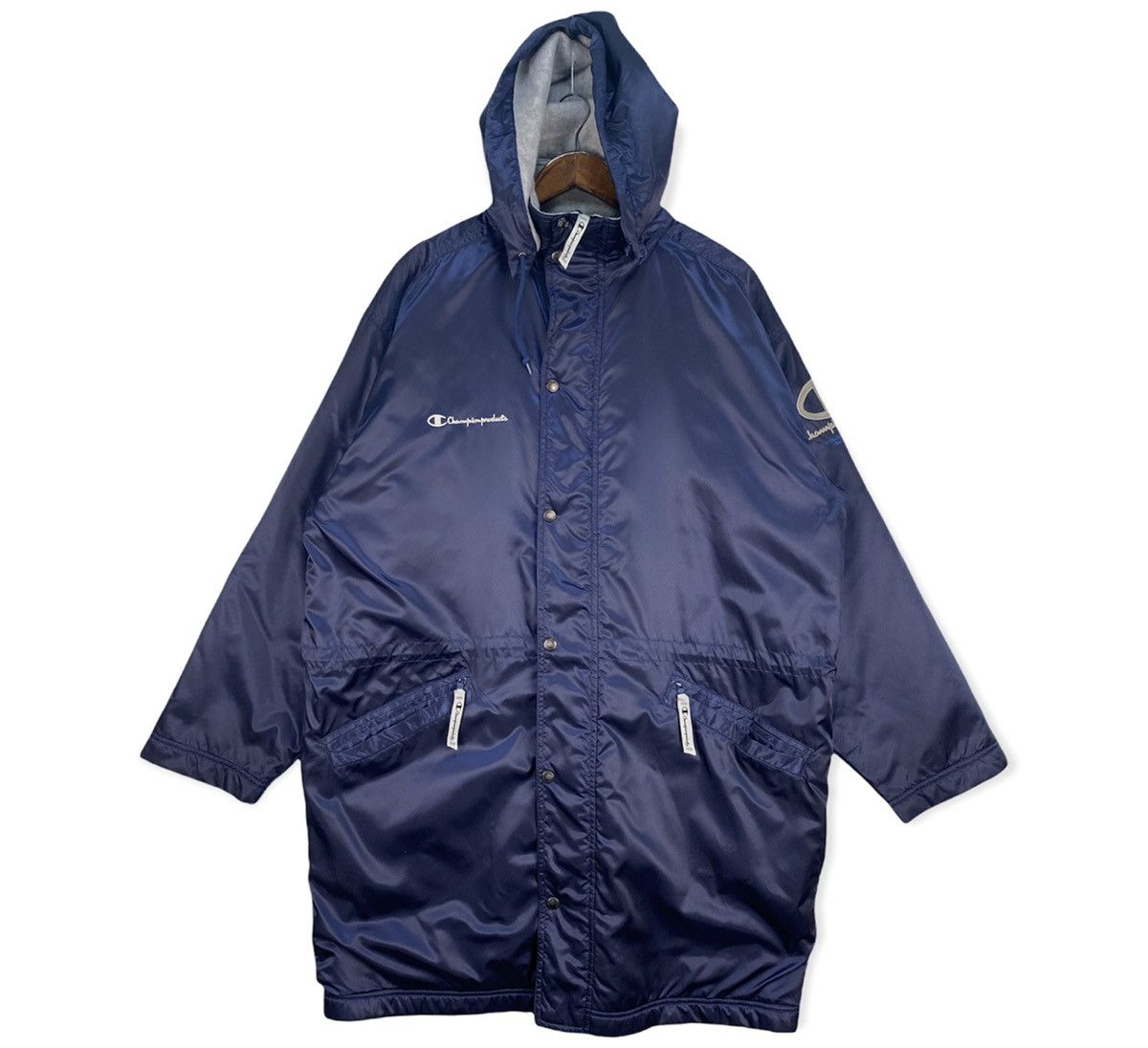 Champion Vintage Champion Coach Long Hooded Jacket Size US XXL / EU 58 / 5 - 1 Thumbnail