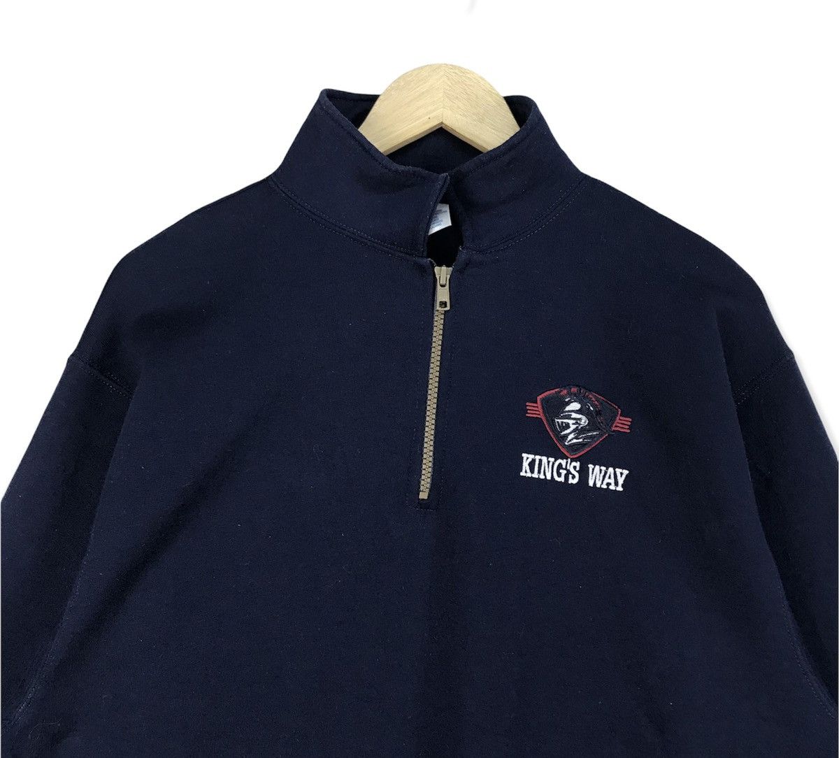 Vintage Vintage King’s Way Half Zip Sweatshirt Size US M / EU 48-50 / 2 - 2 Thumbnail