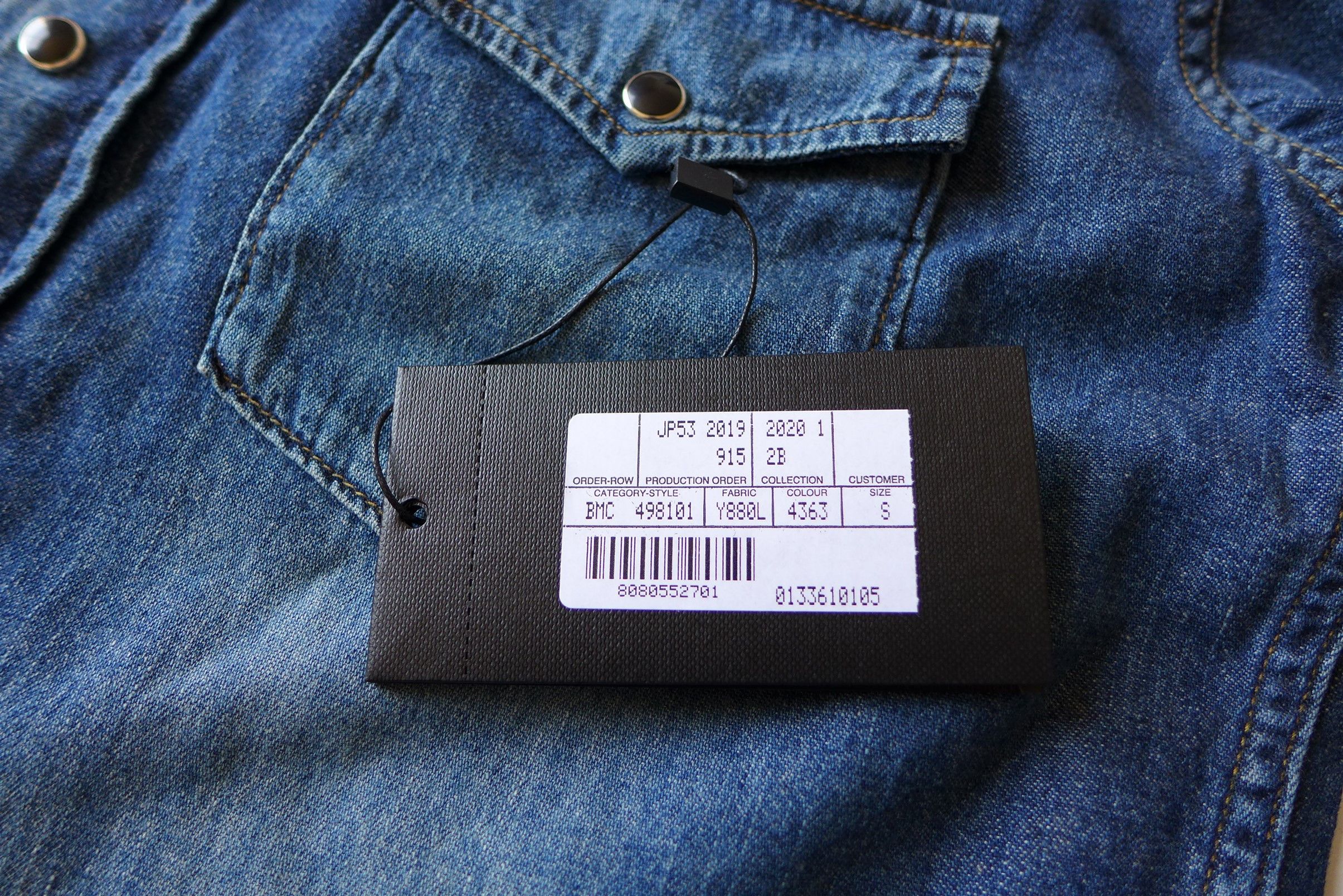 Saint Laurent Paris Saint Laurent Western Shirt - Blue Denim Size US S / EU 44-46 / 1 - 11 Thumbnail