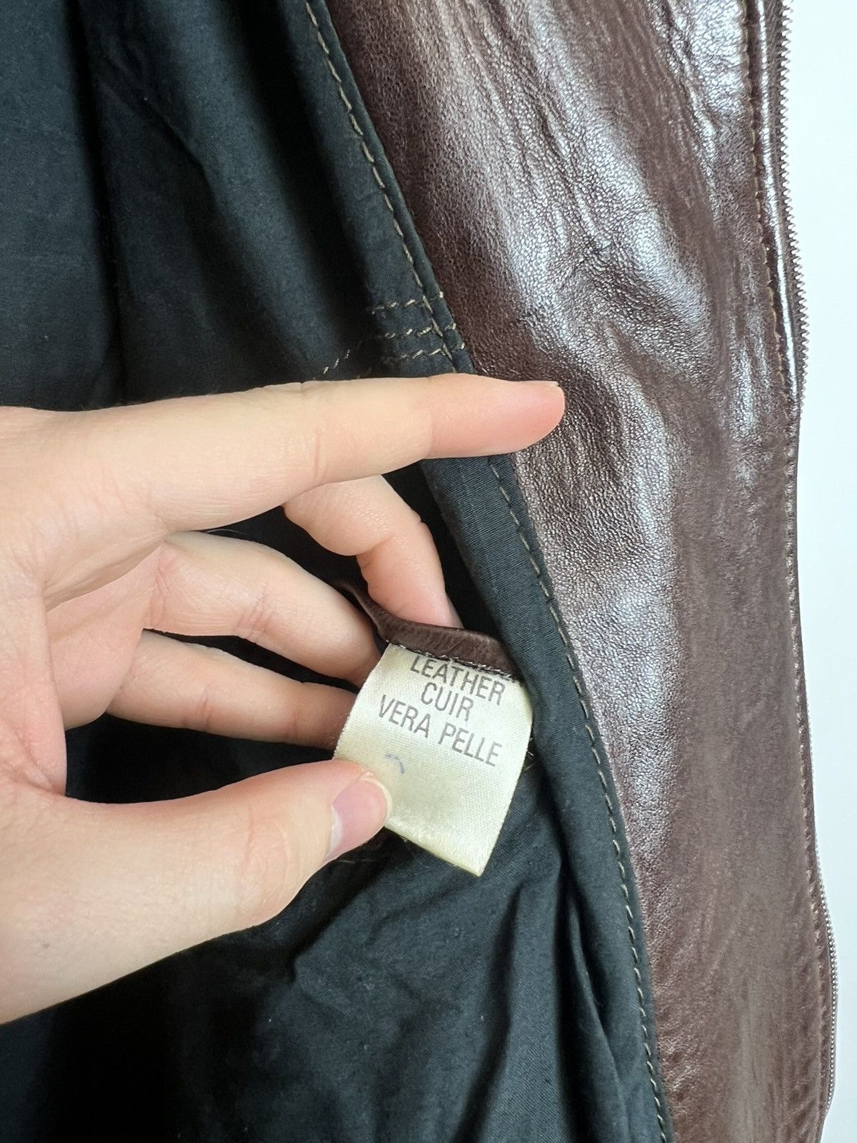 Leather Vintage Genuine Real Leather Bomber Jacket Riri High Quality Size US XL / EU 56 / 4 - 8 Thumbnail