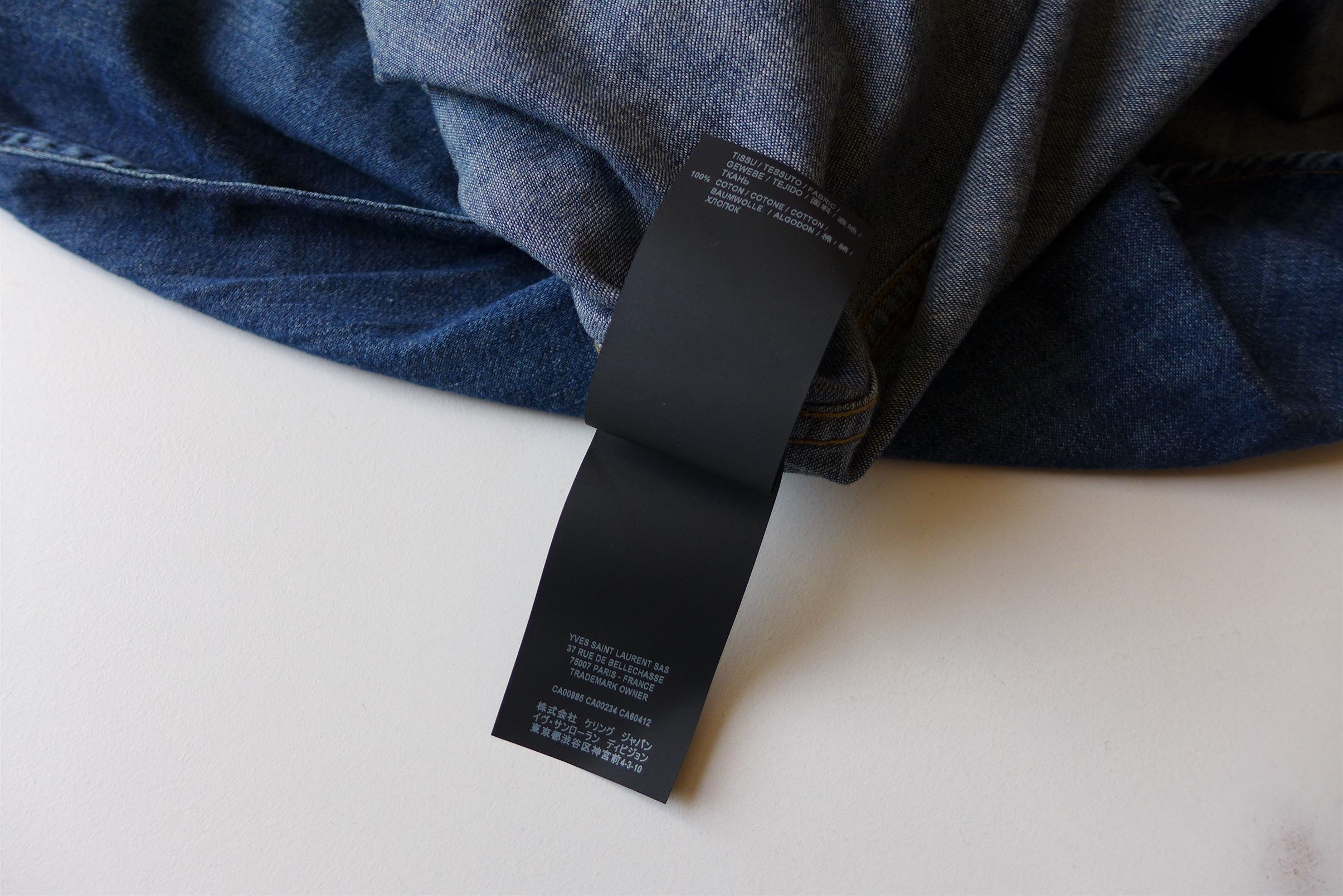 Saint Laurent Paris Saint Laurent Western Shirt - Blue Denim Size US M / EU 48-50 / 2 - 13 Thumbnail