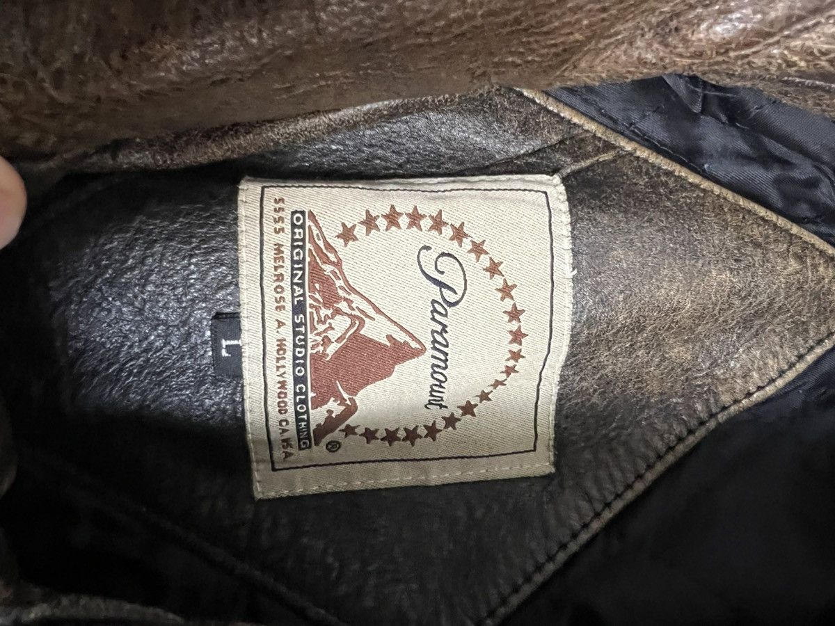Leather Vintage 90s Paramount Real Leather Jacket High Quality Rock Size US L / EU 52-54 / 3 - 7 Thumbnail