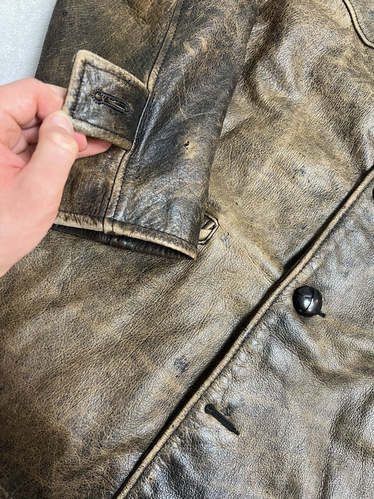 Leather Vintage 90s Paramount Real Leather Jacket High Quality Rock Size US L / EU 52-54 / 3 - 4 Thumbnail