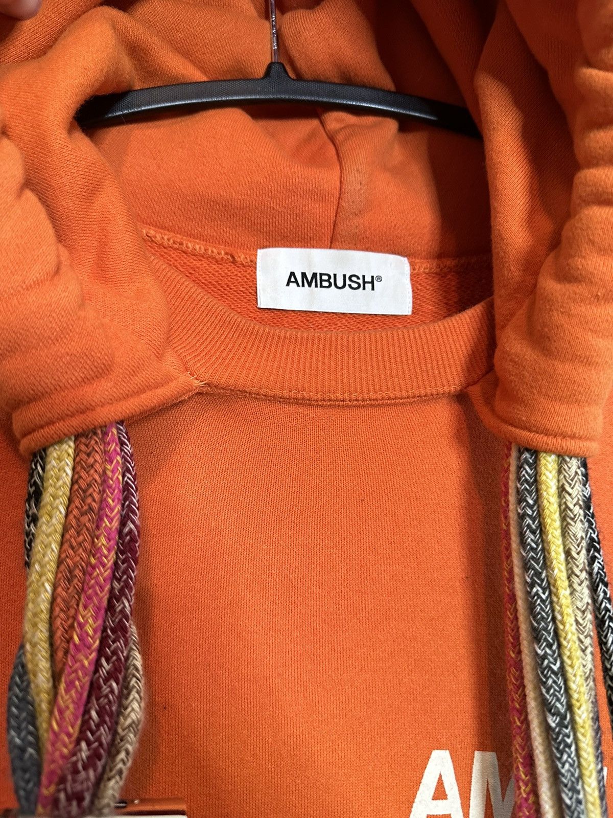 Ambush Design RARE orange multi-cord drawstring hoodie Size US S / EU 44-46 / 1 - 7 Thumbnail