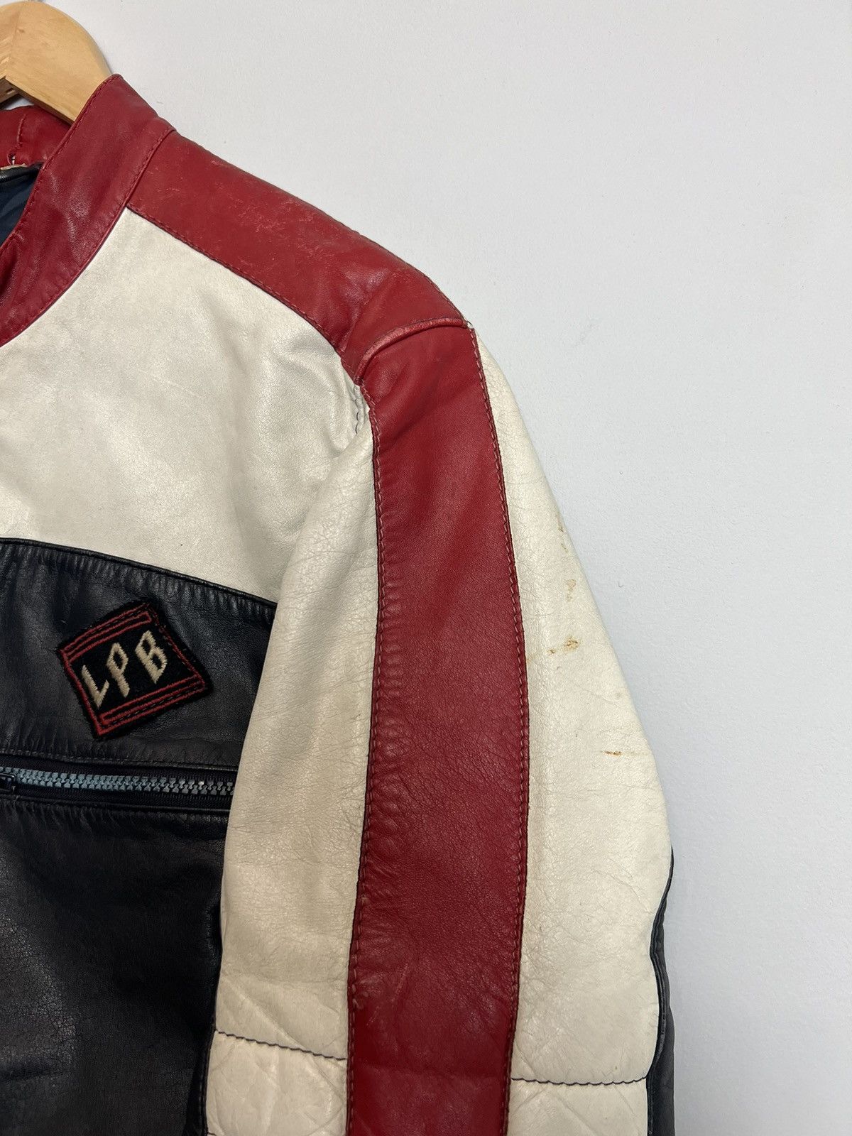 Vintage Vintage Y2k Woman Leather Racing Jacket Hype Streetwear Size XL / US 12-14 / IT 48-50 - 3 Thumbnail