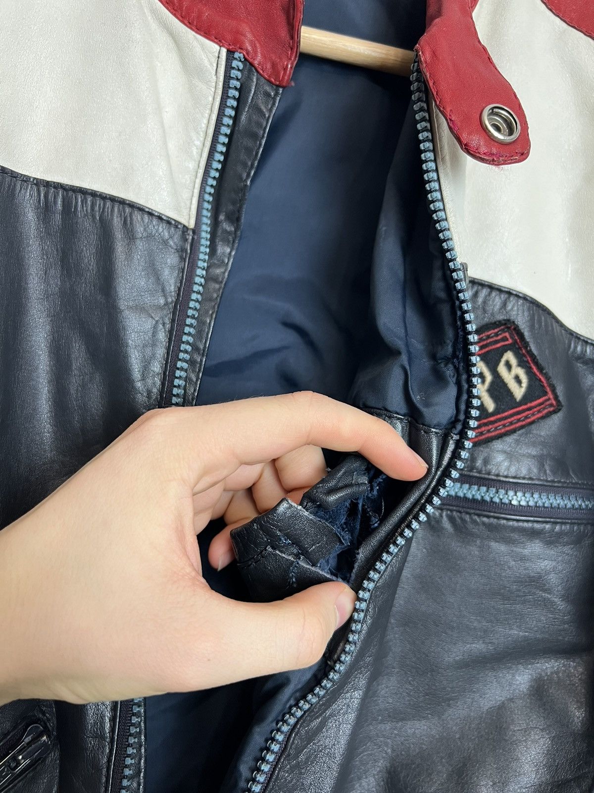 Vintage Vintage Y2k Woman Leather Racing Jacket Hype Streetwear Size XL / US 12-14 / IT 48-50 - 10 Thumbnail