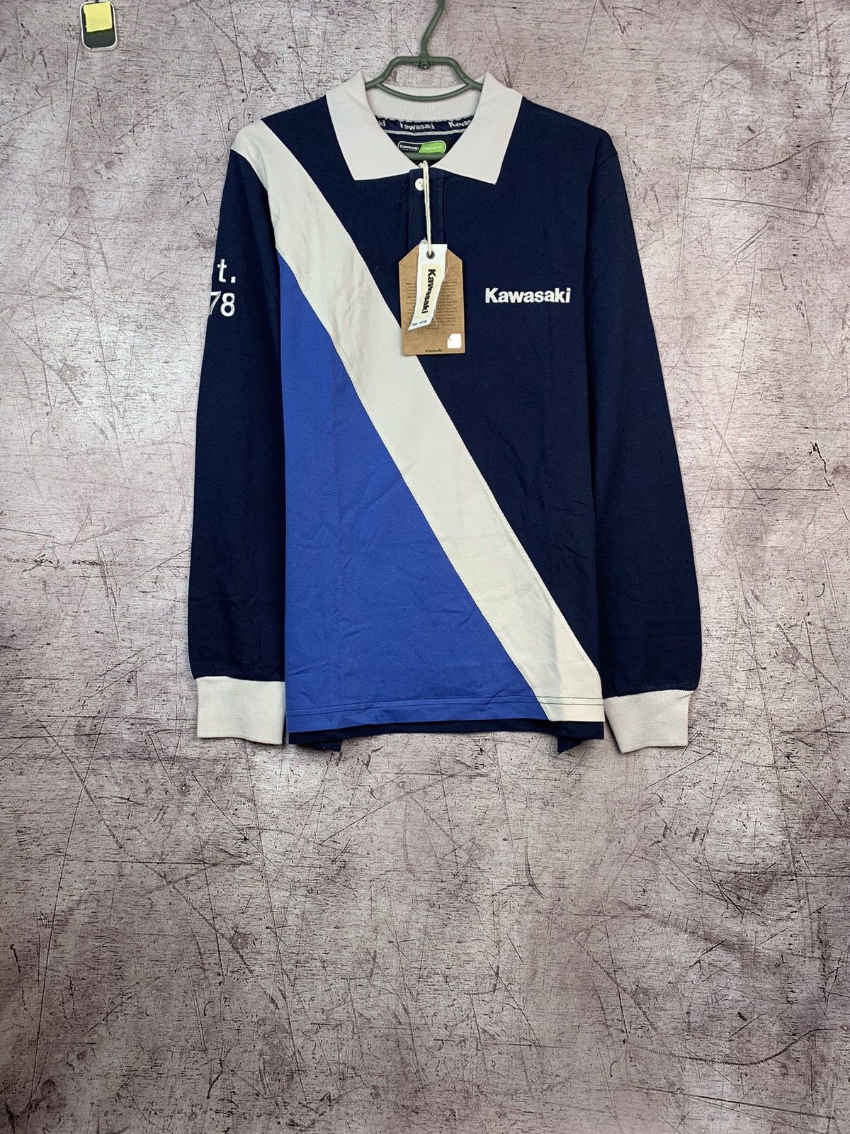 Vintage Vintage Kawasaki Racing Long Sleeve Rugby Size US M / EU 48-50 / 2 - 1 Thumbnail