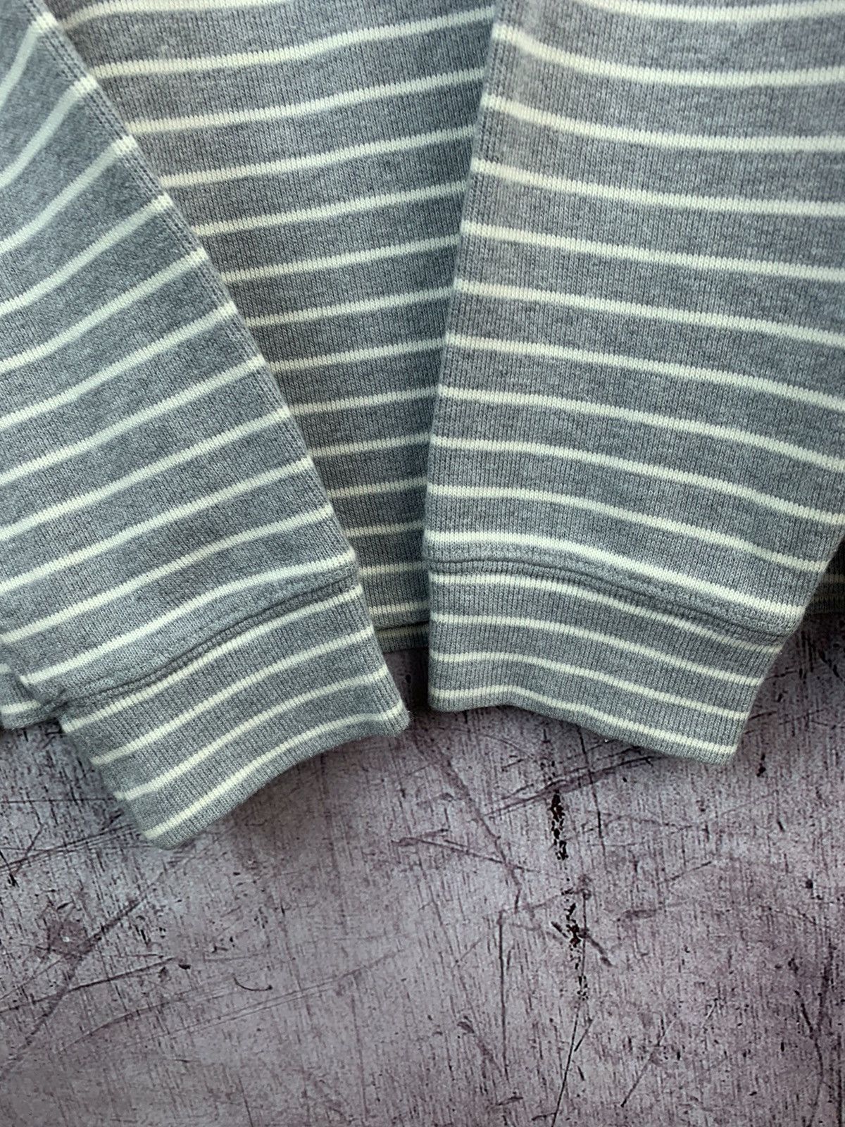 Polo Ralph Lauren × Ralph Lauren × Vintage Polo Ralph Lauren Mens 1\4 Zip Striped Sweatshirt Size US L / EU 52-54 / 3 - 3 Thumbnail