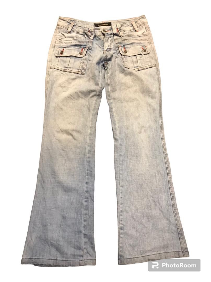 Flare jeans camel road boot cut