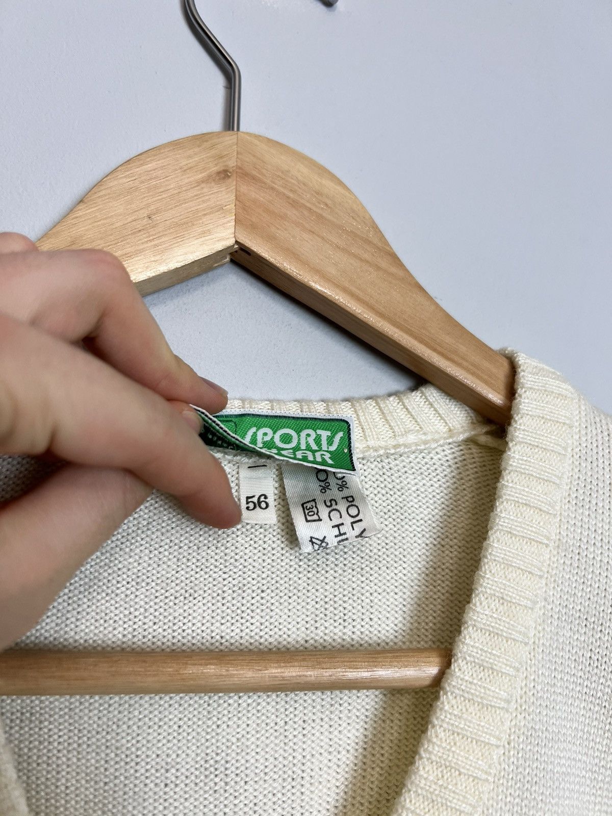 Fred Perry Fred Perry Cable Knit Vintage 90s Rare Vest Sweater Beige Size US XL / EU 56 / 4 - 6 Thumbnail