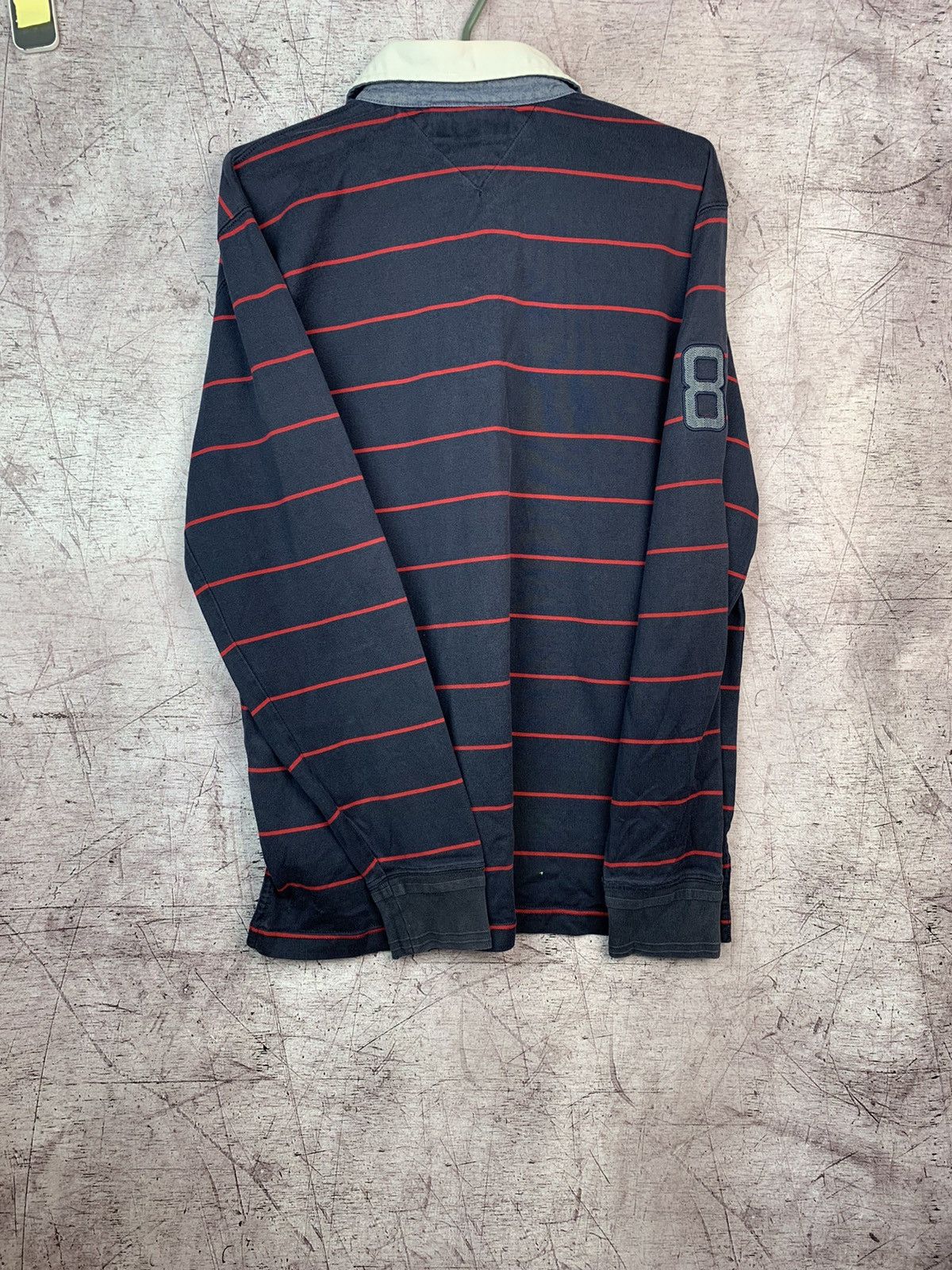 Tommy Hilfiger Tommy Hilfiger Vintage Long Sleeve Rugby Polo Shirt Size US L / EU 52-54 / 3 - 2 Thumbnail