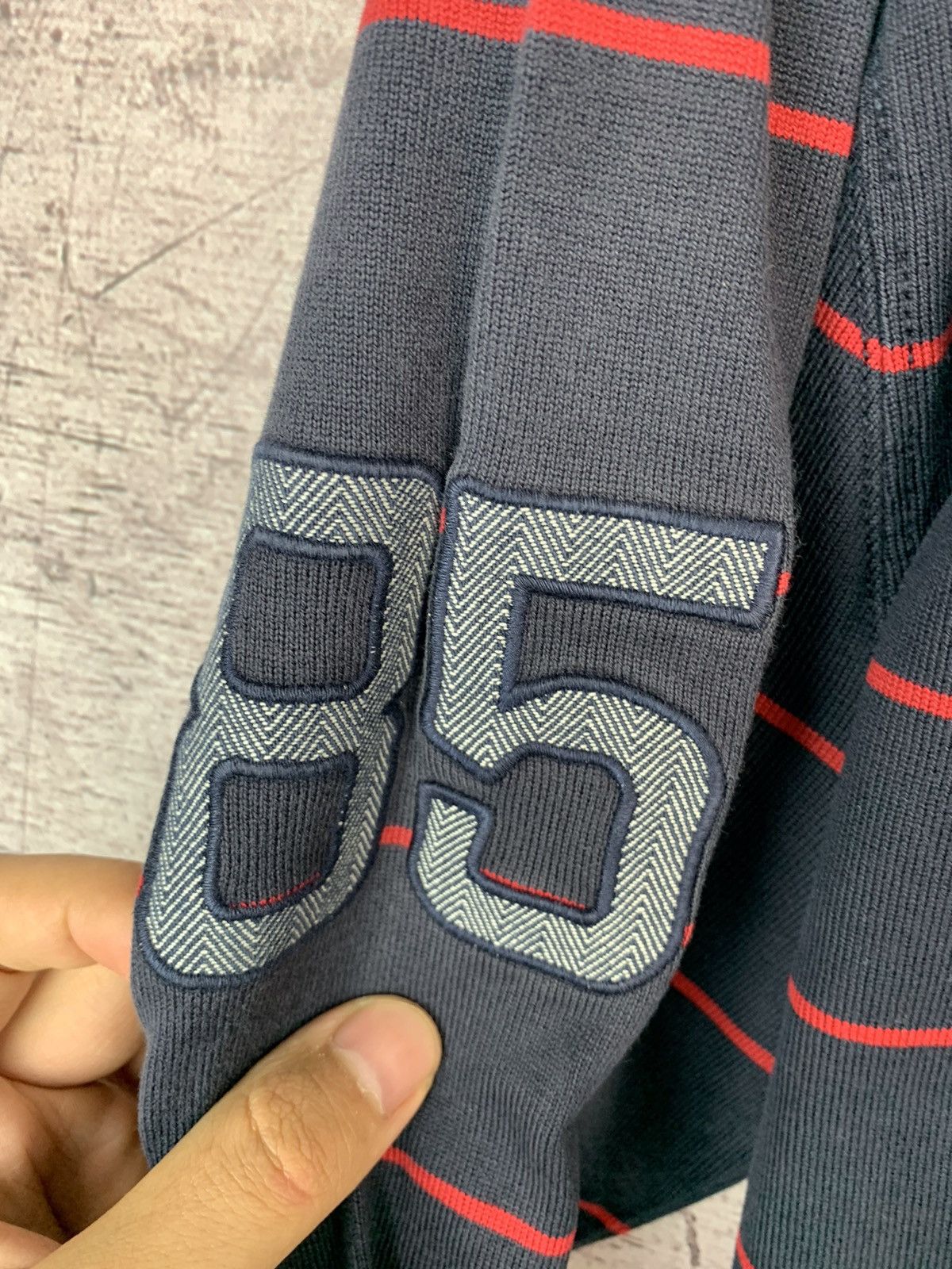 Tommy Hilfiger Tommy Hilfiger Vintage Long Sleeve Rugby Polo Shirt Size US L / EU 52-54 / 3 - 8 Thumbnail