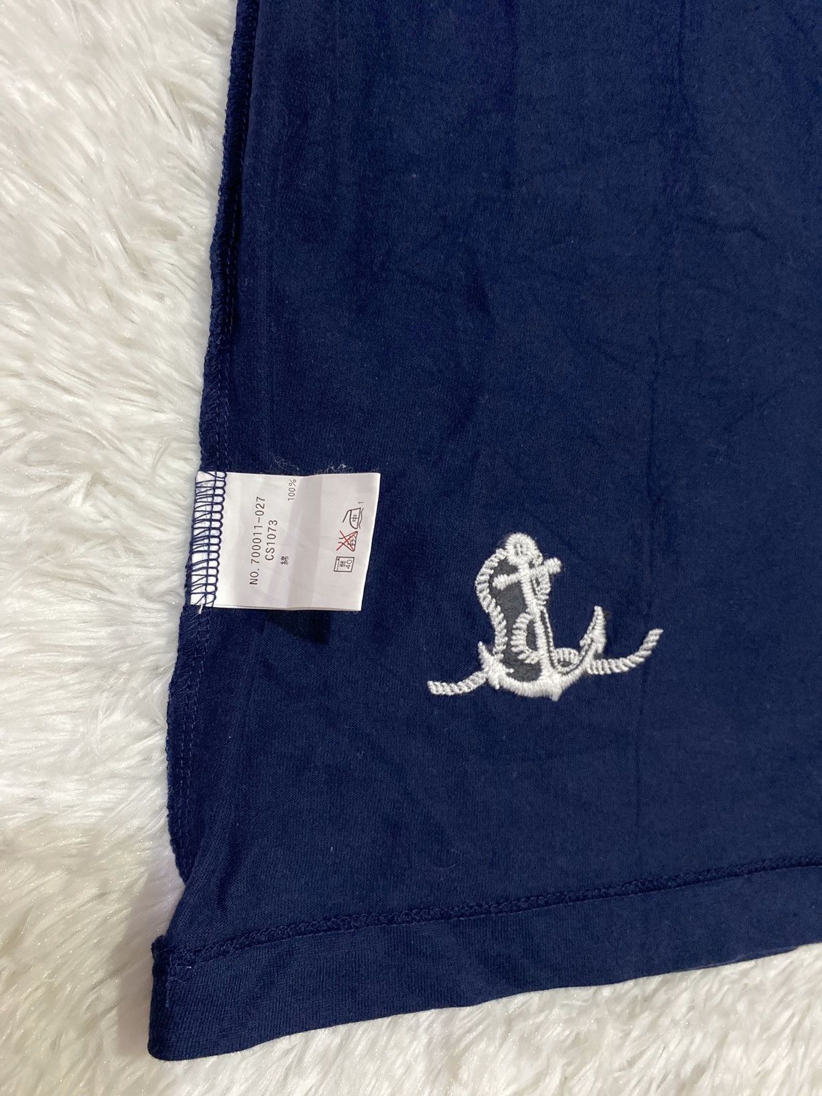Blue Blue Japan × Japanese Brand Embroidery Anchor Blue/Blue Japan Tshirt Size US M / EU 48-50 / 2 - 6 Thumbnail